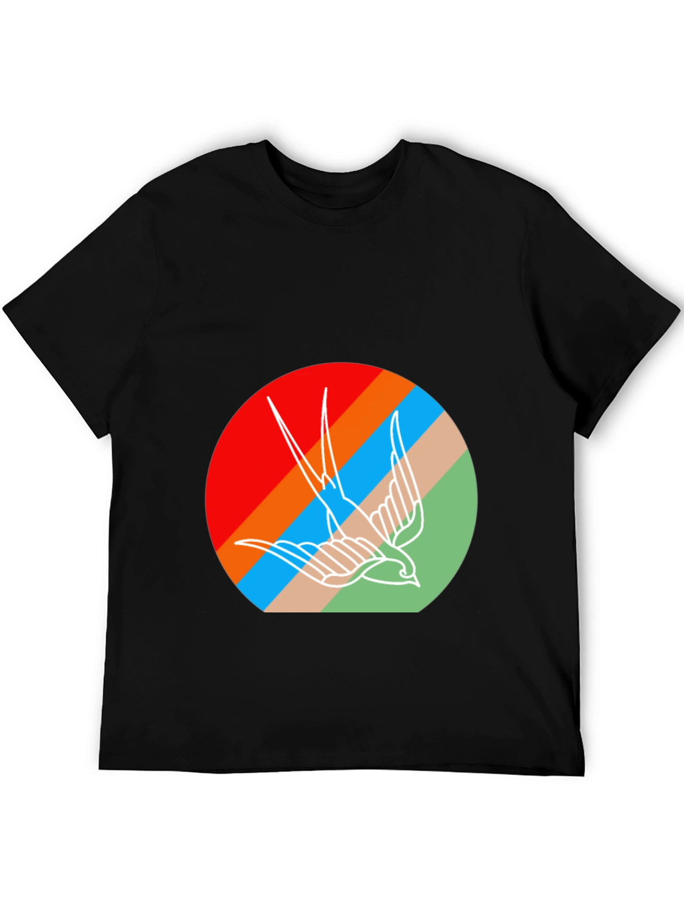 Retro Bird Graphic Tee - Casual Comfort