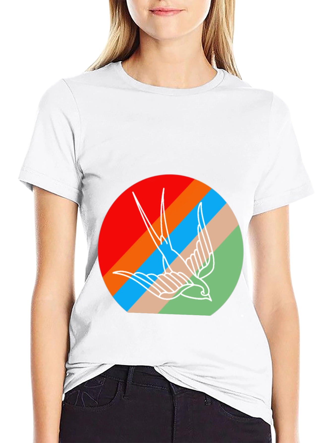 Retro Bird Graphic Tee - Casual Comfort
