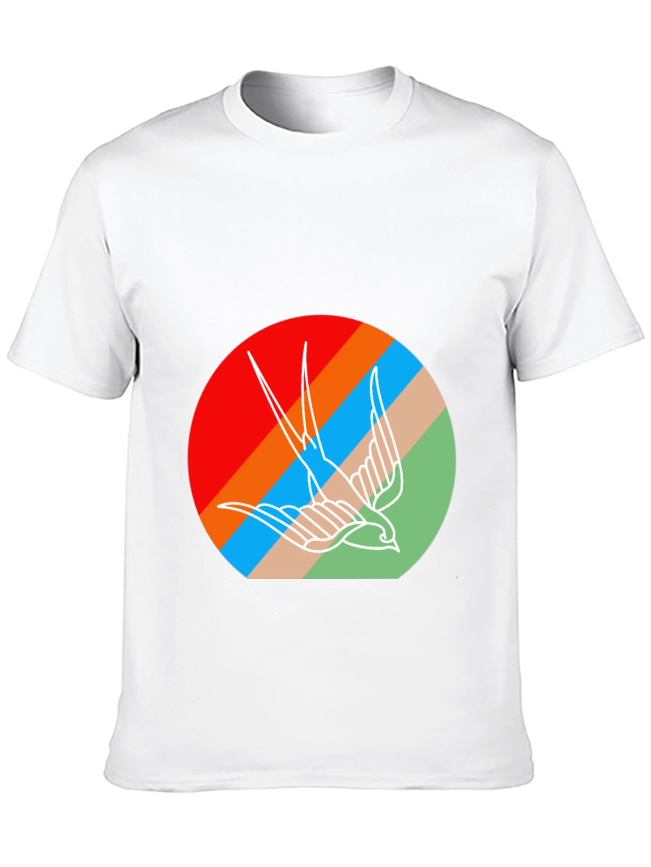 Retro Bird Graphic Tee - Casual Comfort