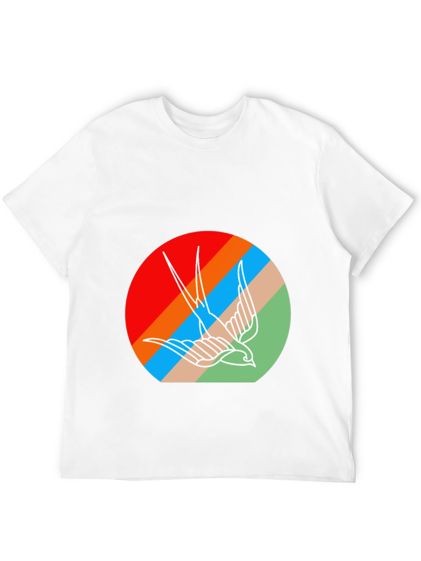 Retro Bird Graphic Tee - Casual Comfort