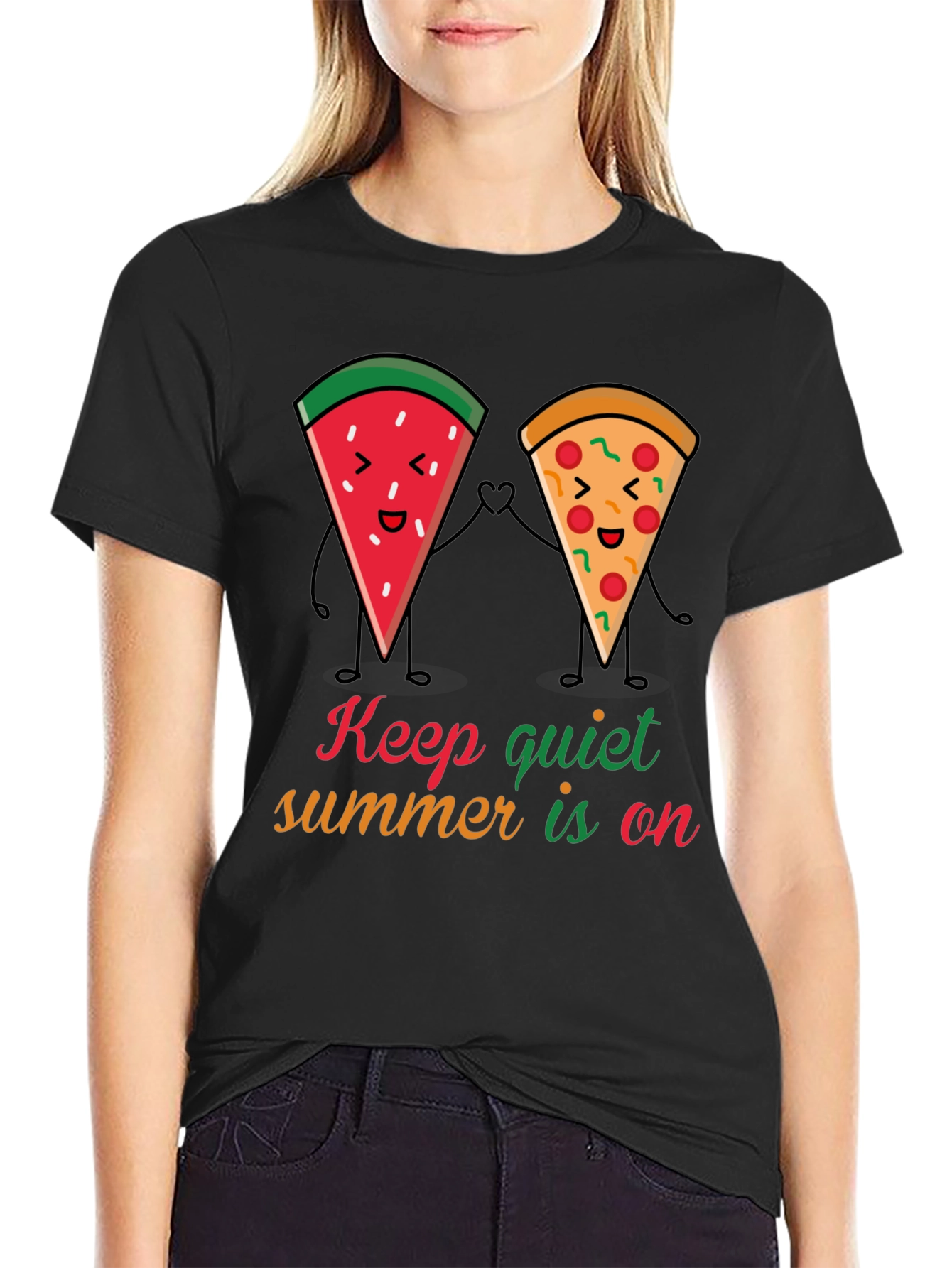 Summer Fun T-Shirt: Watermelon & Pizza Pals