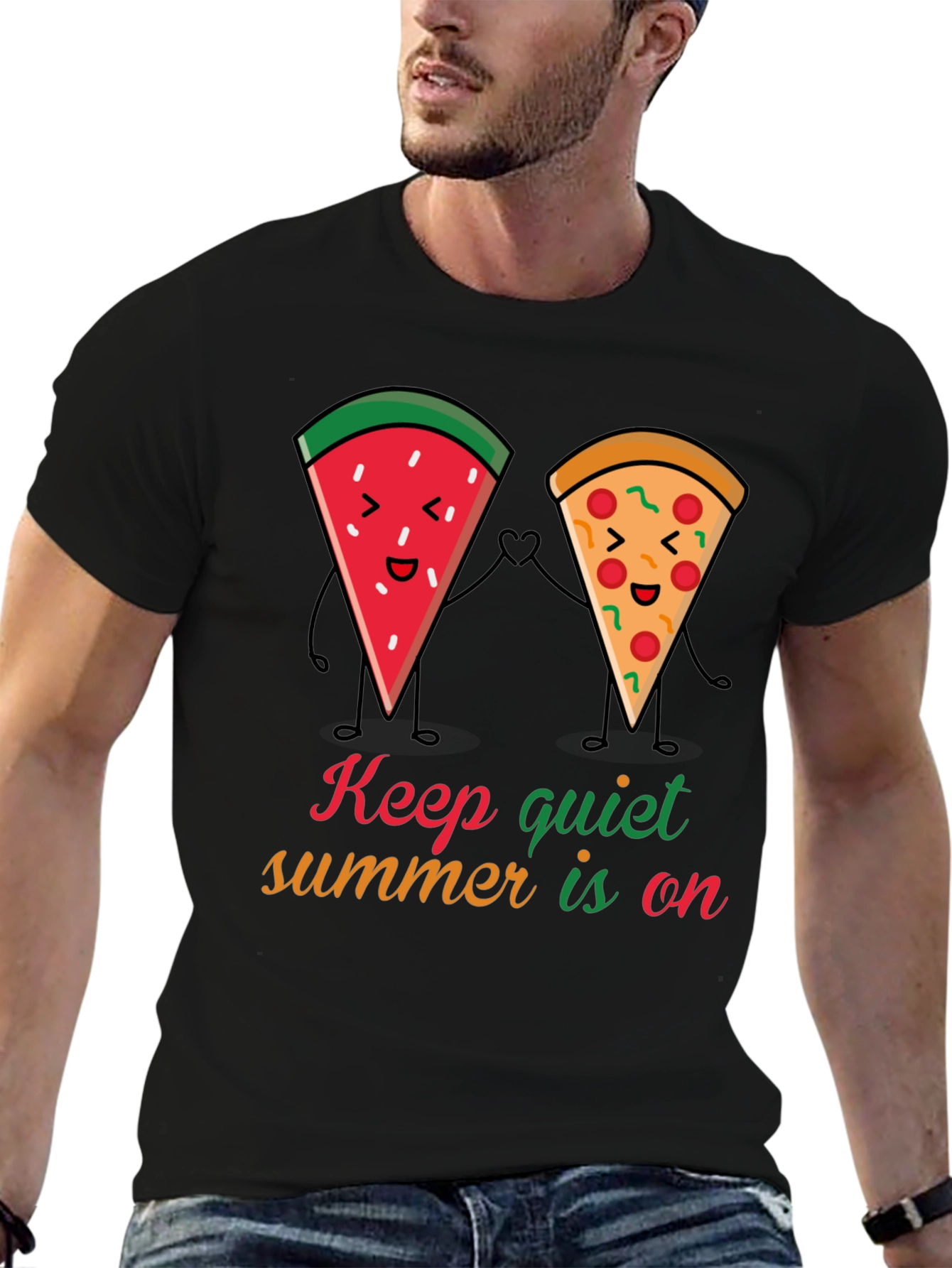 Summer Fun T-Shirt: Watermelon & Pizza Pals