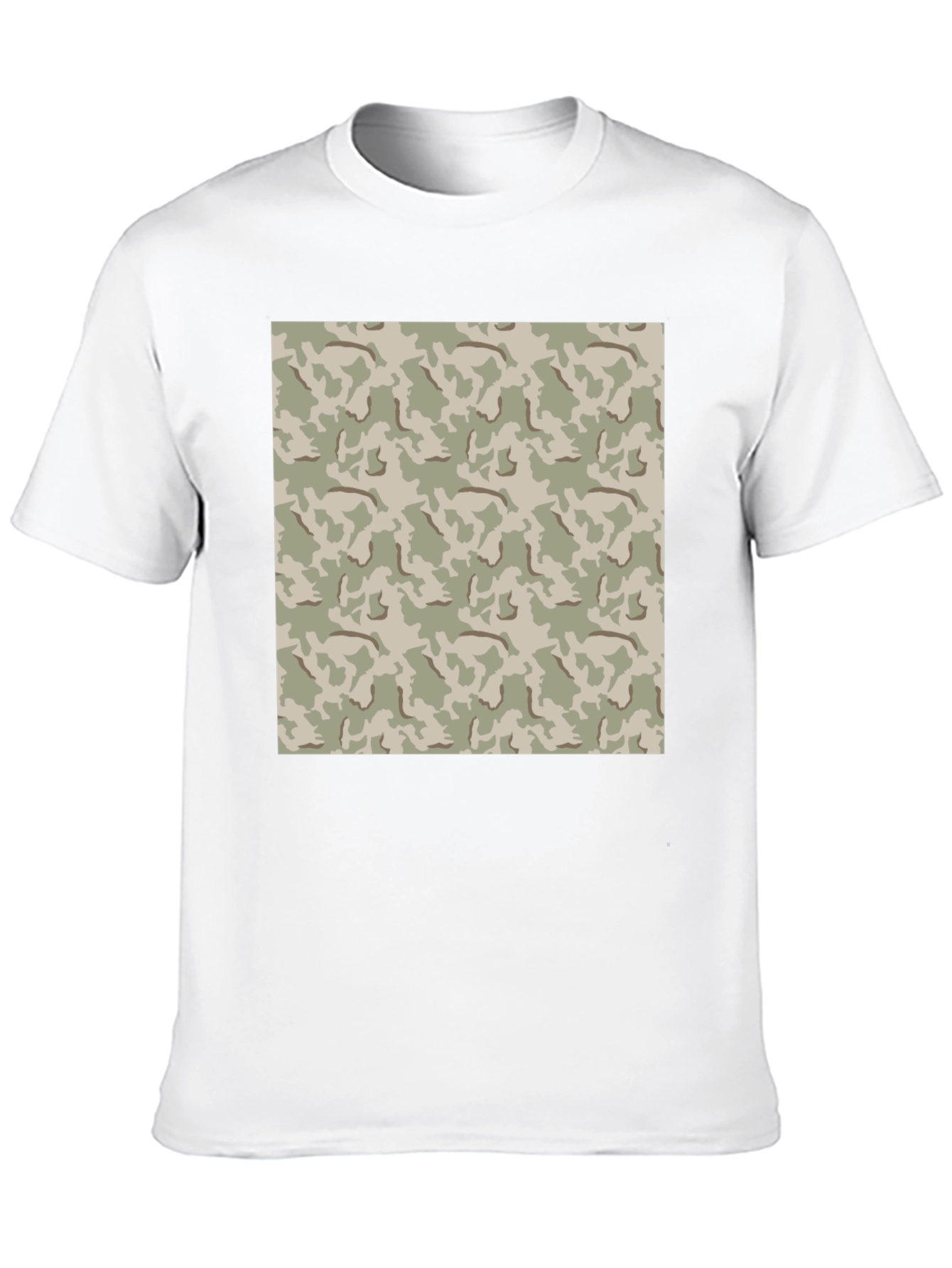 Camouflage Pattern Black T-Shirt
