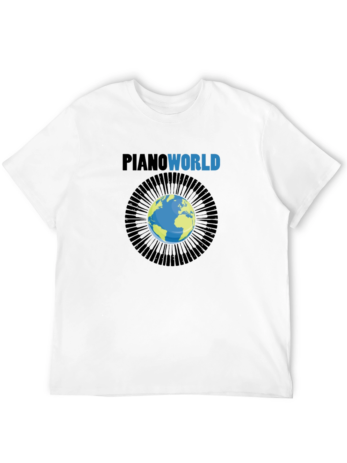 Piano World Graphic T-Shirt - Musicians Gift