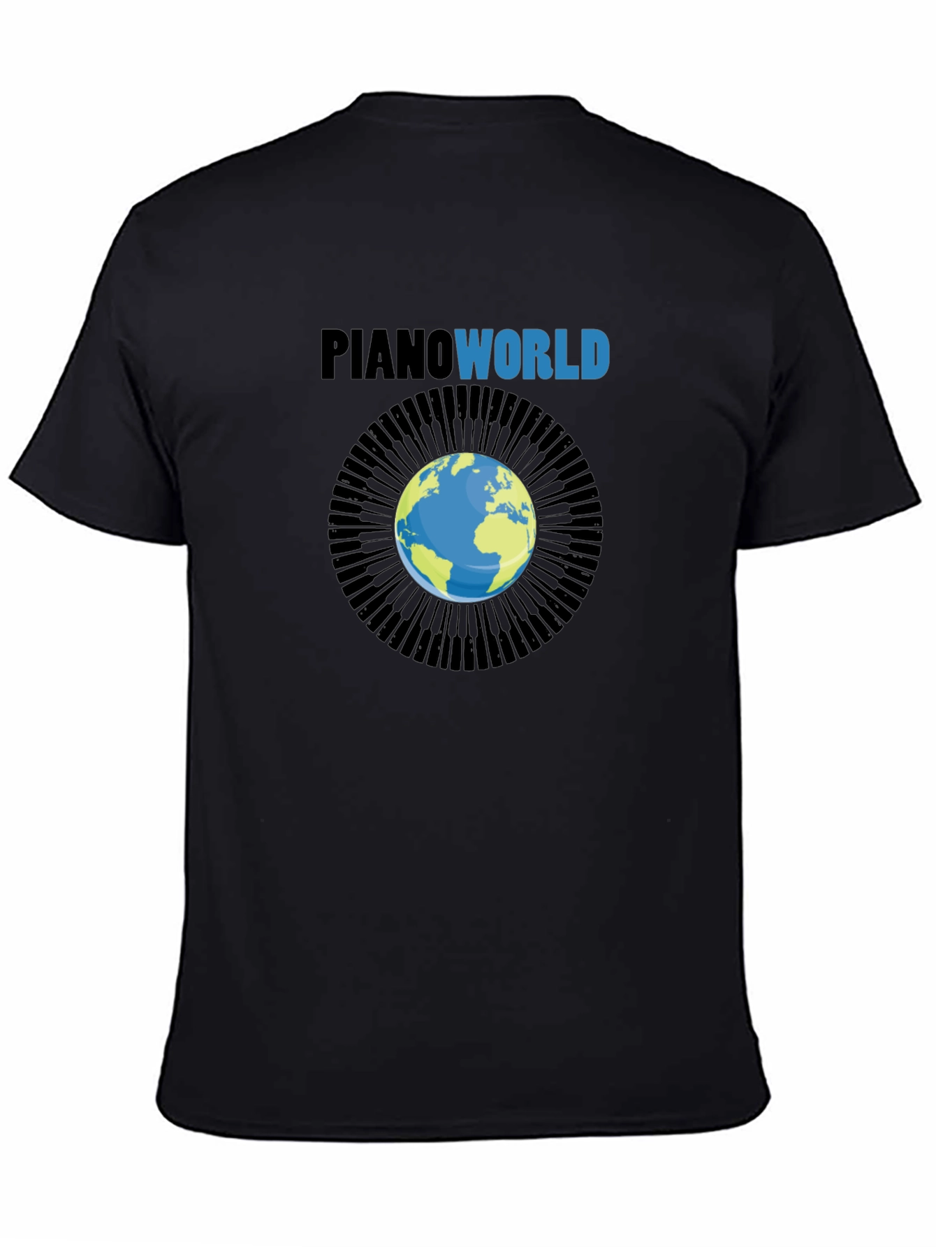 Piano World Graphic T-Shirt - Musicians Gift