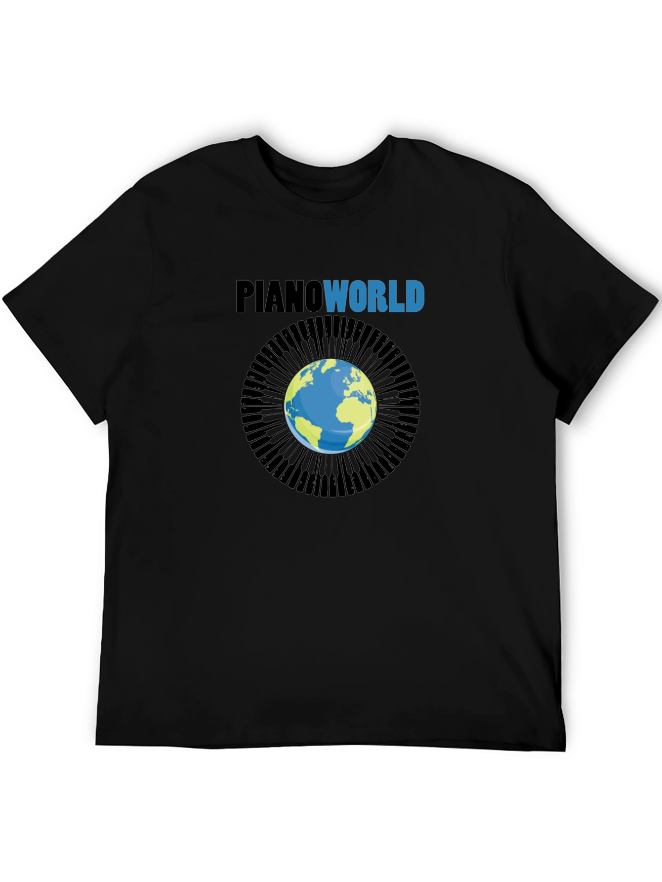Piano World Graphic T-Shirt - Musicians Gift