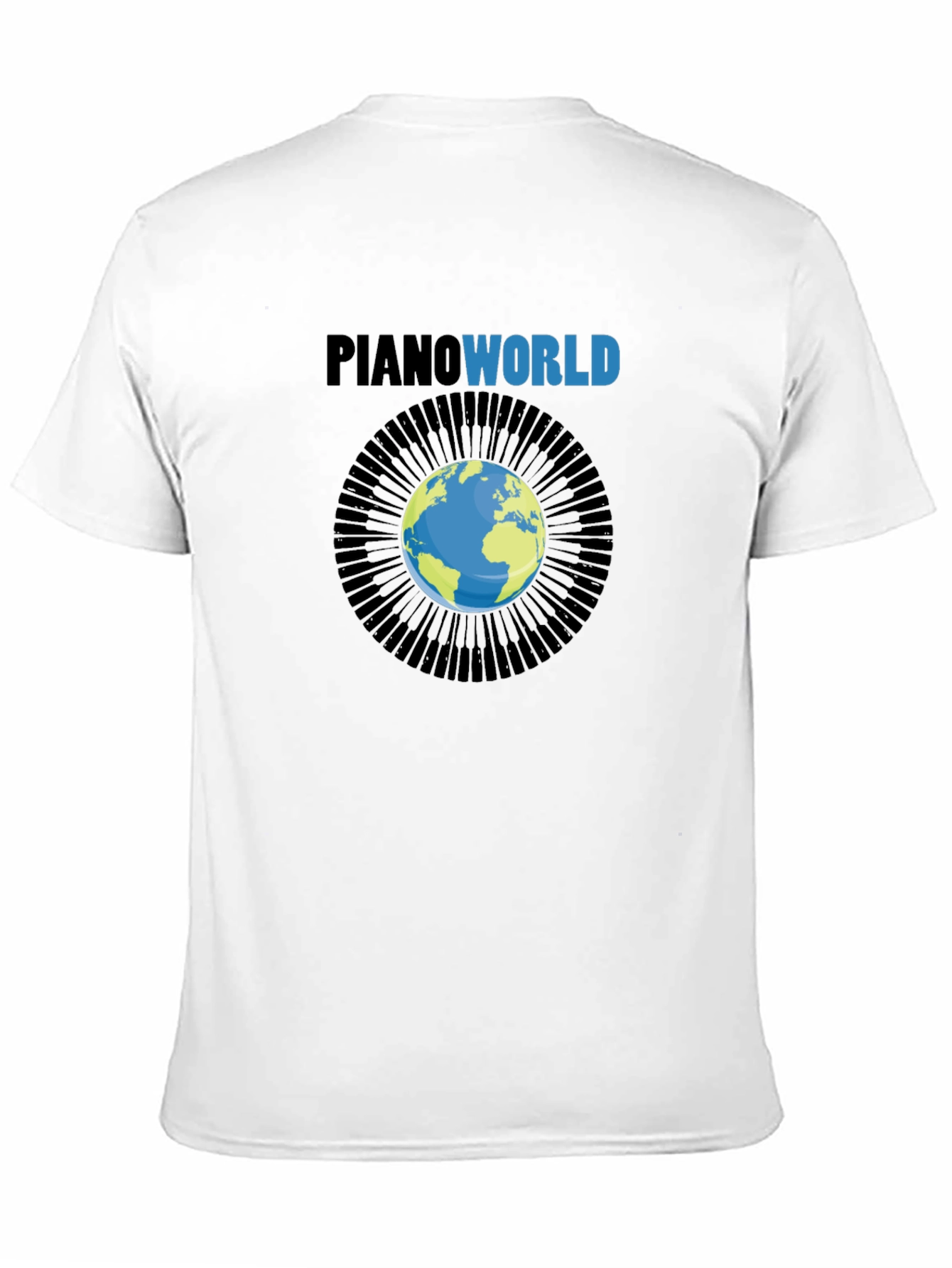 Piano World Graphic T-Shirt - Musicians Gift