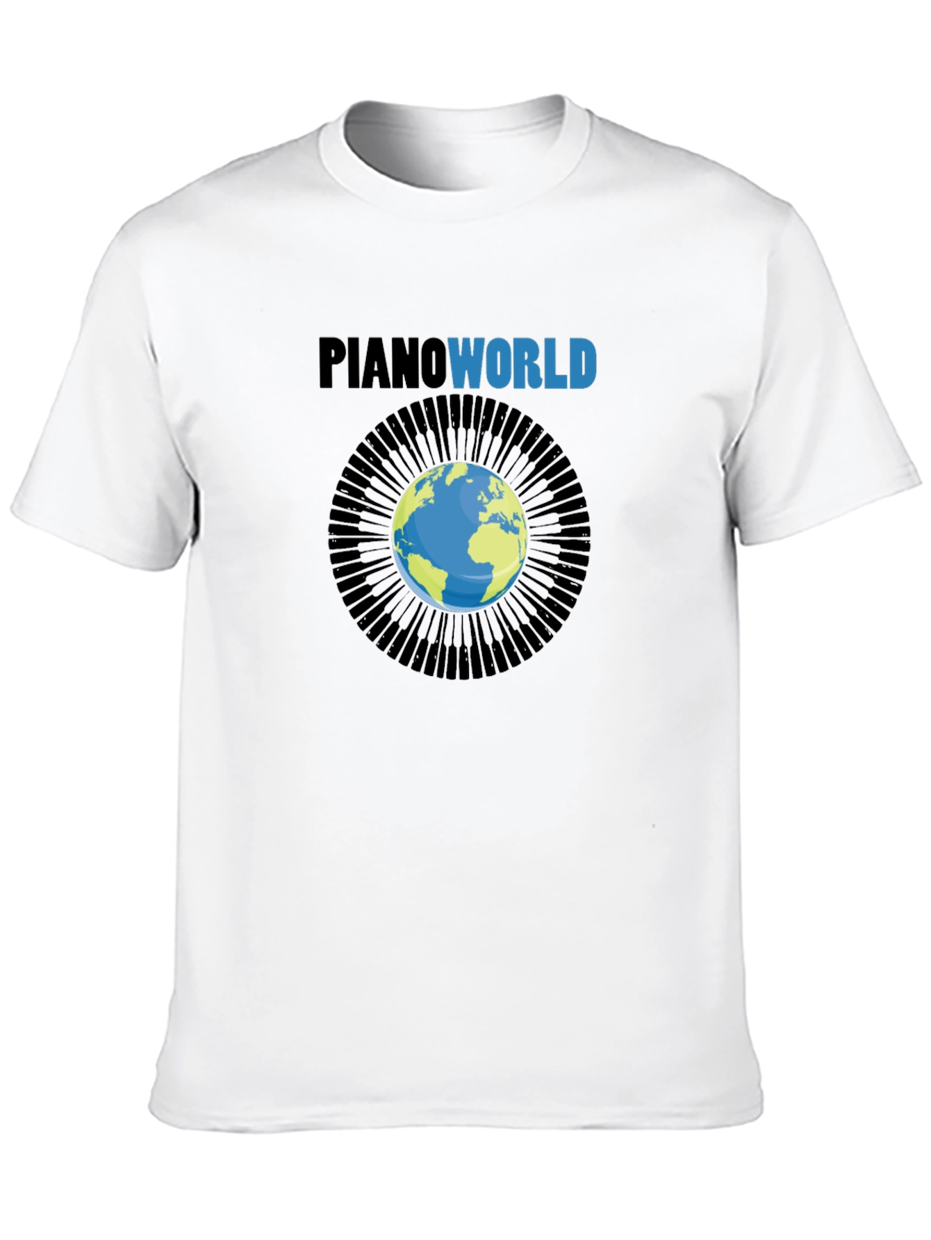 Piano World Graphic T-Shirt - Musicians Gift
