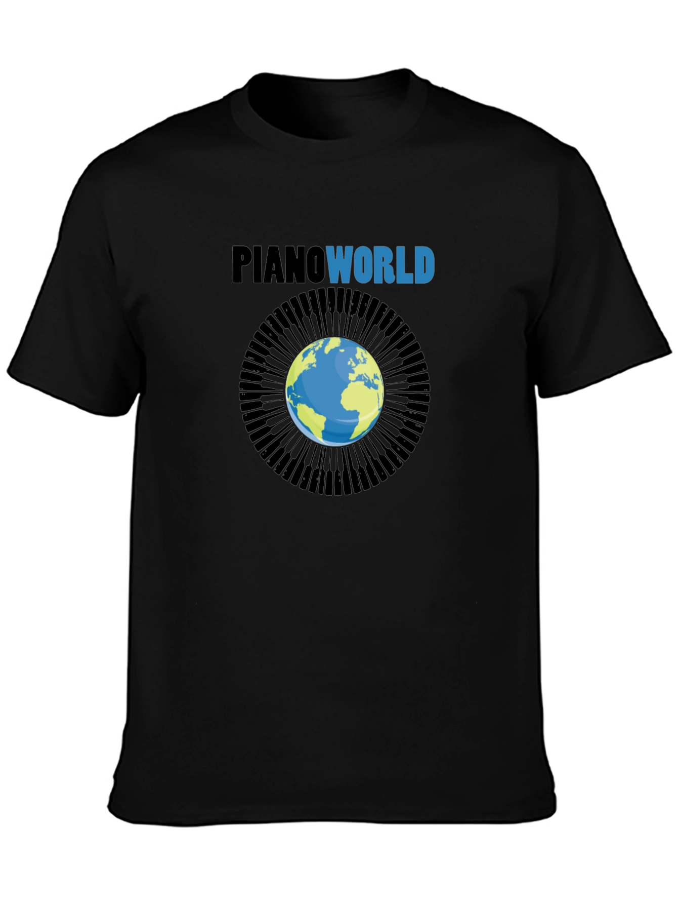 Piano World Graphic T-Shirt - Musicians Gift