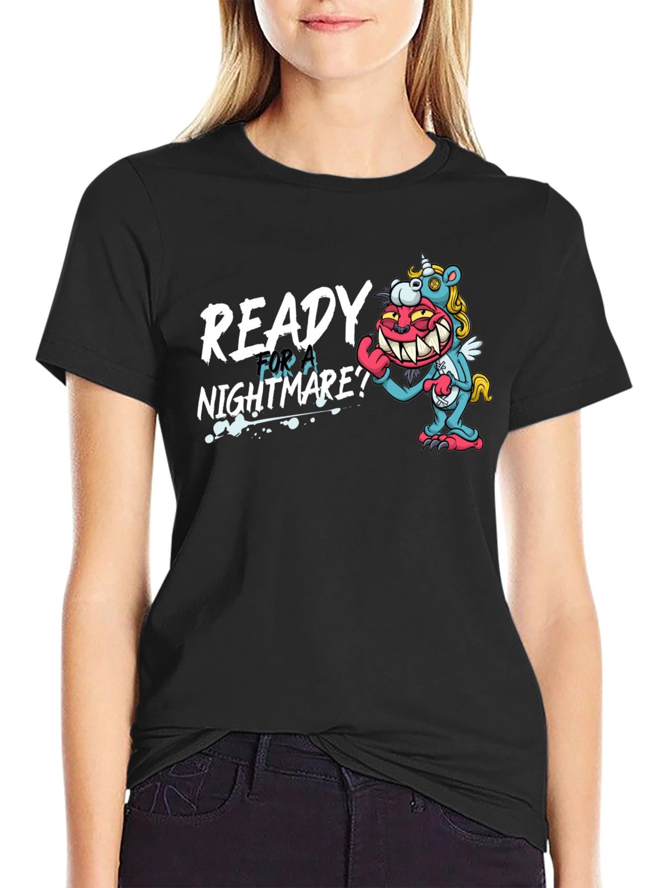 Ready for a Nightmare Black Graphic Tee