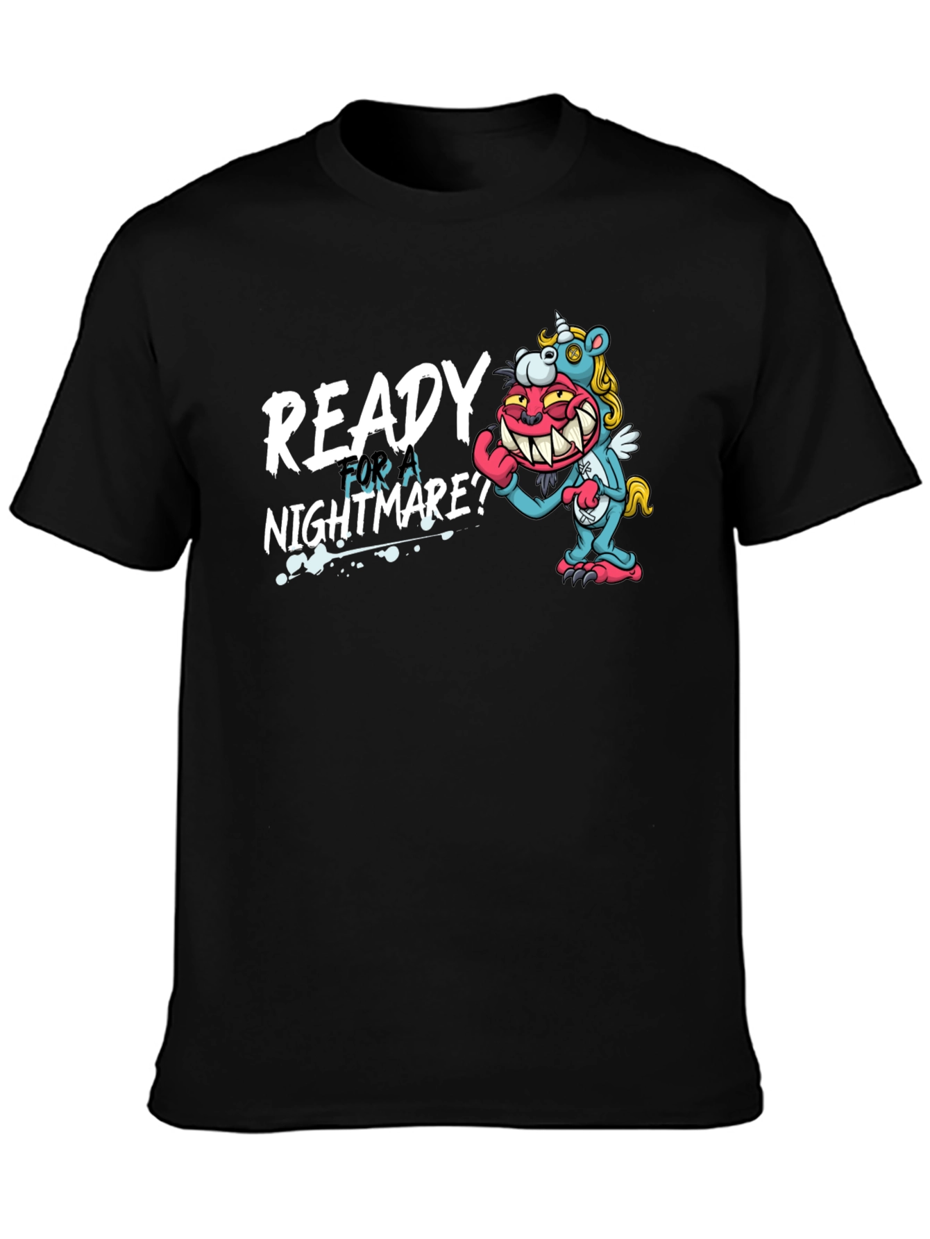Ready for a Nightmare Black Graphic Tee