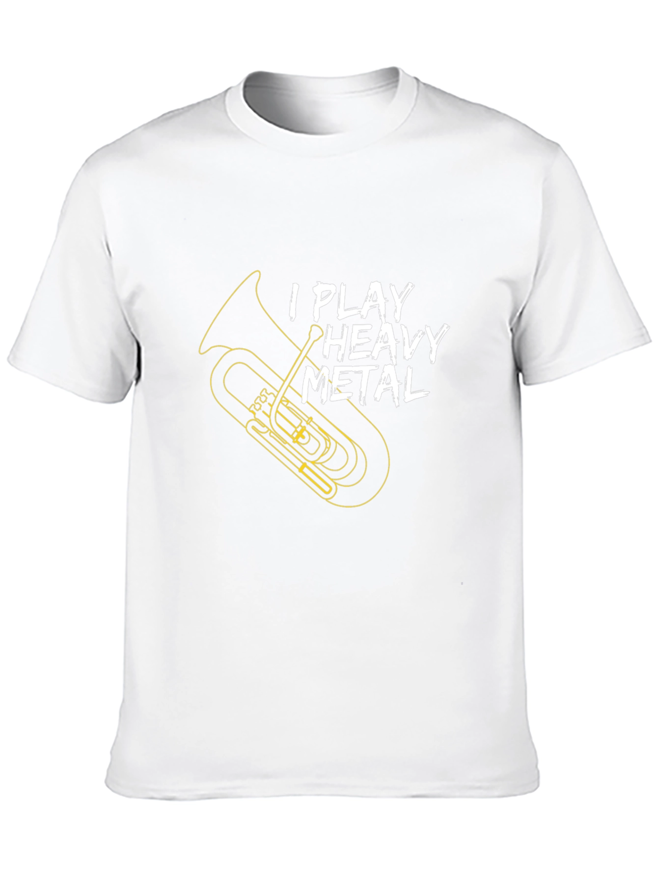 Heavy Metal Tuba Player Black T-Shirt
