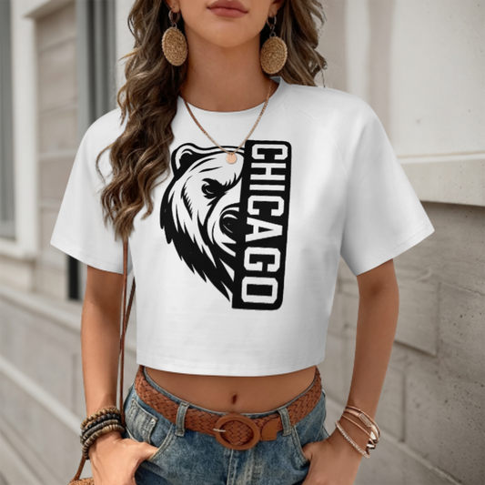 Chicago Bear Graphic Shirt – Fierce Urban Wildlife Retro Tee(z1128)