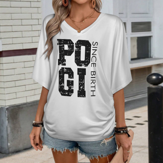 POGI Since Birth – Bold Monochrome Graphic T-Shirt(z1088)