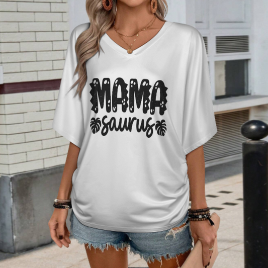 Mamasaurus – Fun Dinosaur Mom Graphic T-Shirt(z1090)