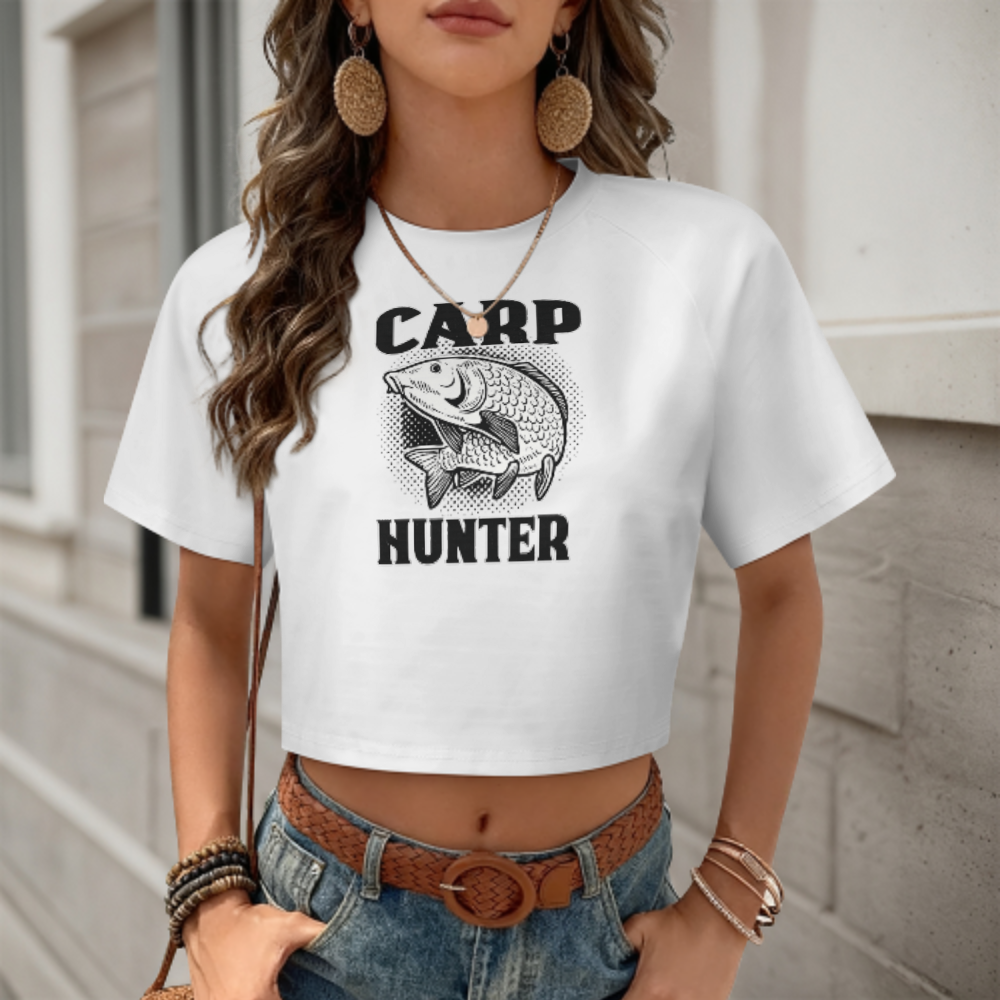 Carp Hunter Shirt – Vintage Fishing Graphic Tee for Anglers(z1126)