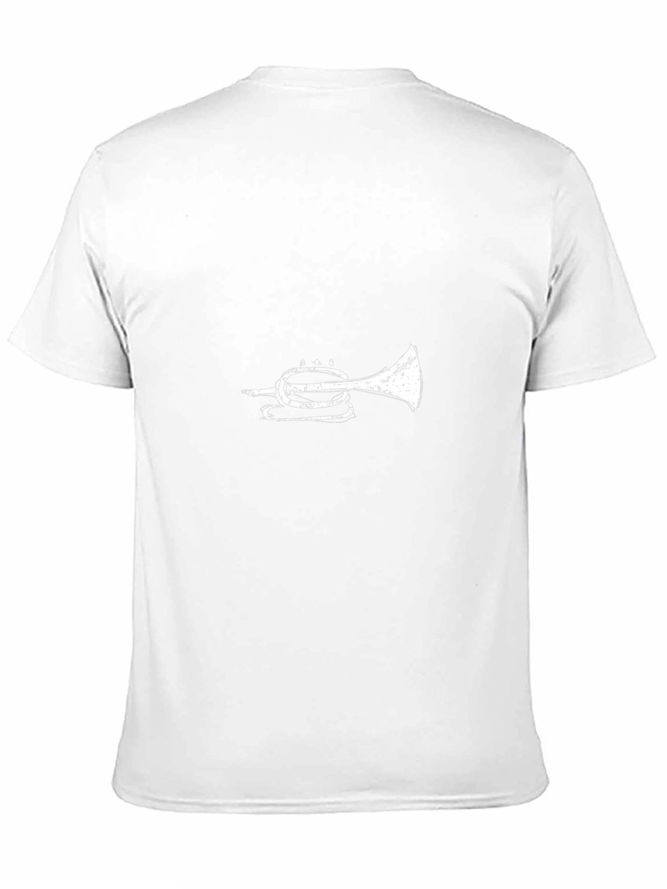 Trumpet Graphic Tee - Black Cotton T-Shirt