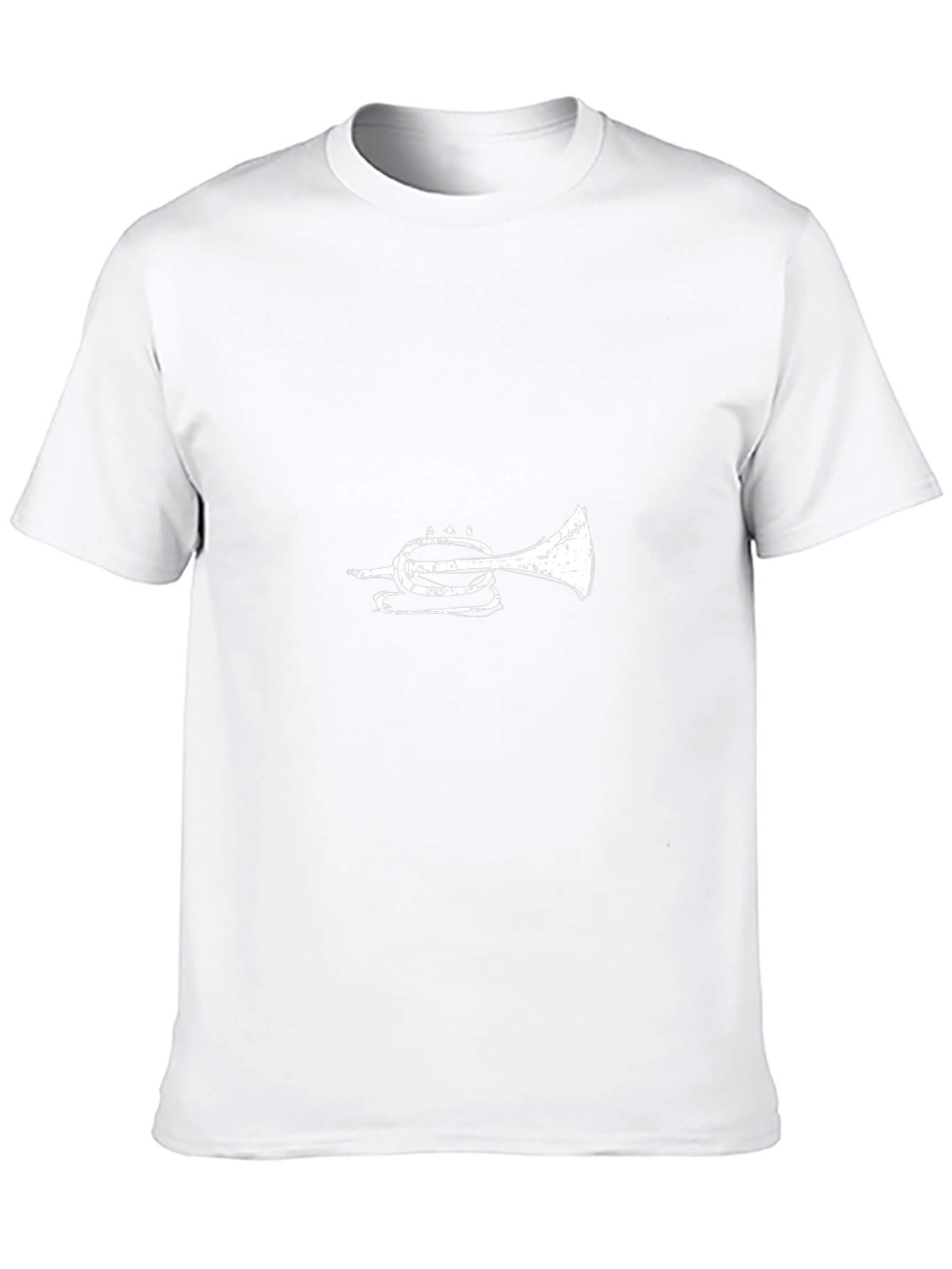 Trumpet Graphic Tee - Black Cotton T-Shirt