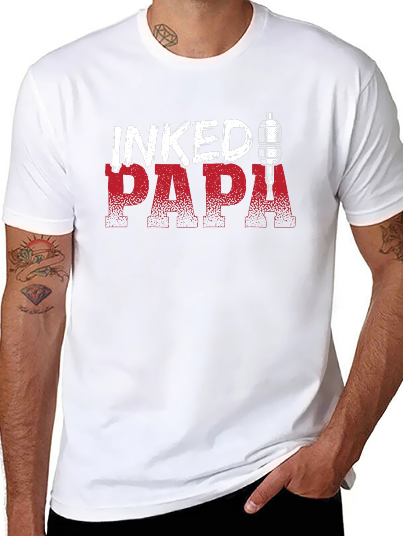Inked Papa Tattoo T-Shirt