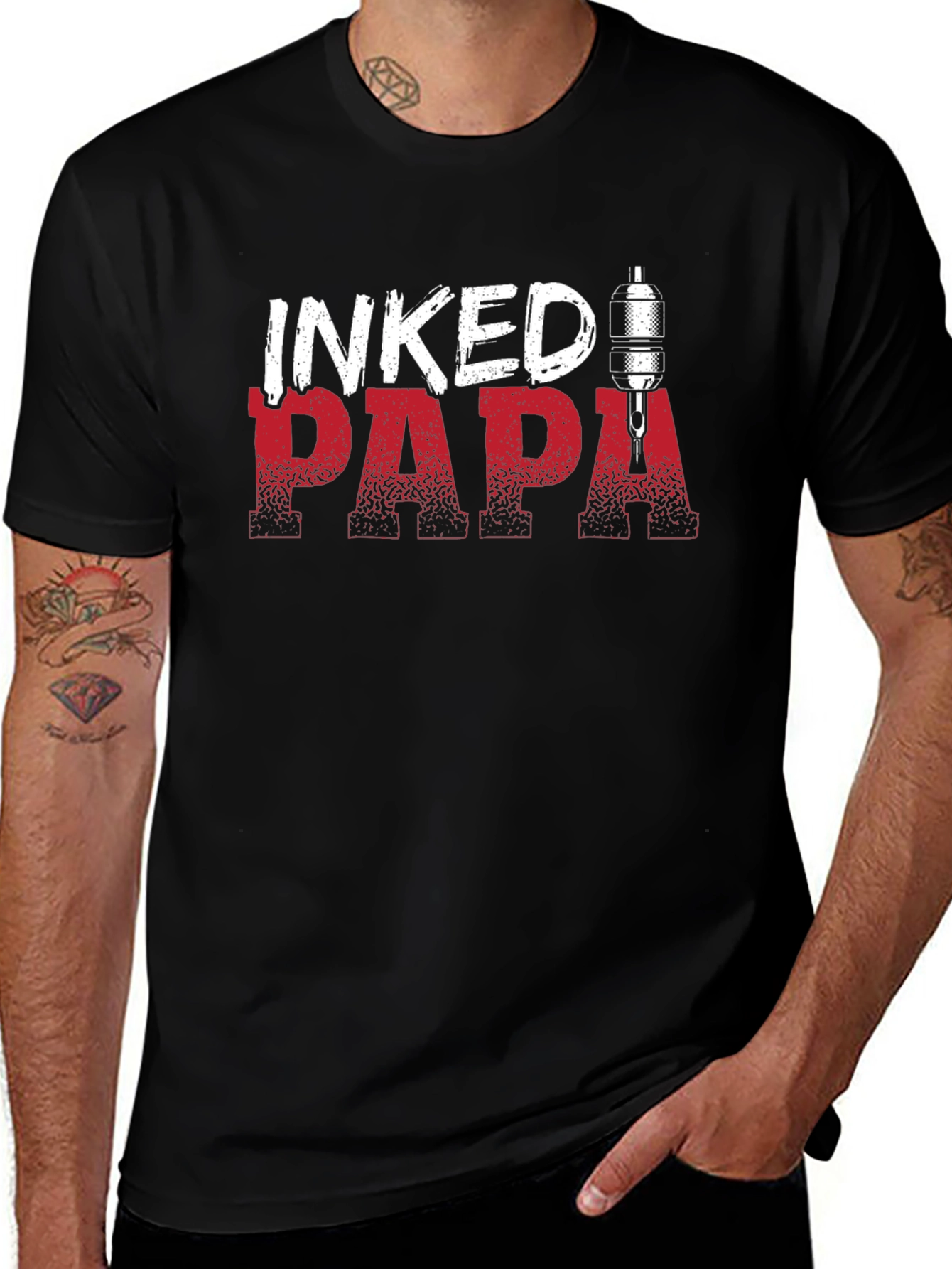 Inked Papa Tattoo T-Shirt