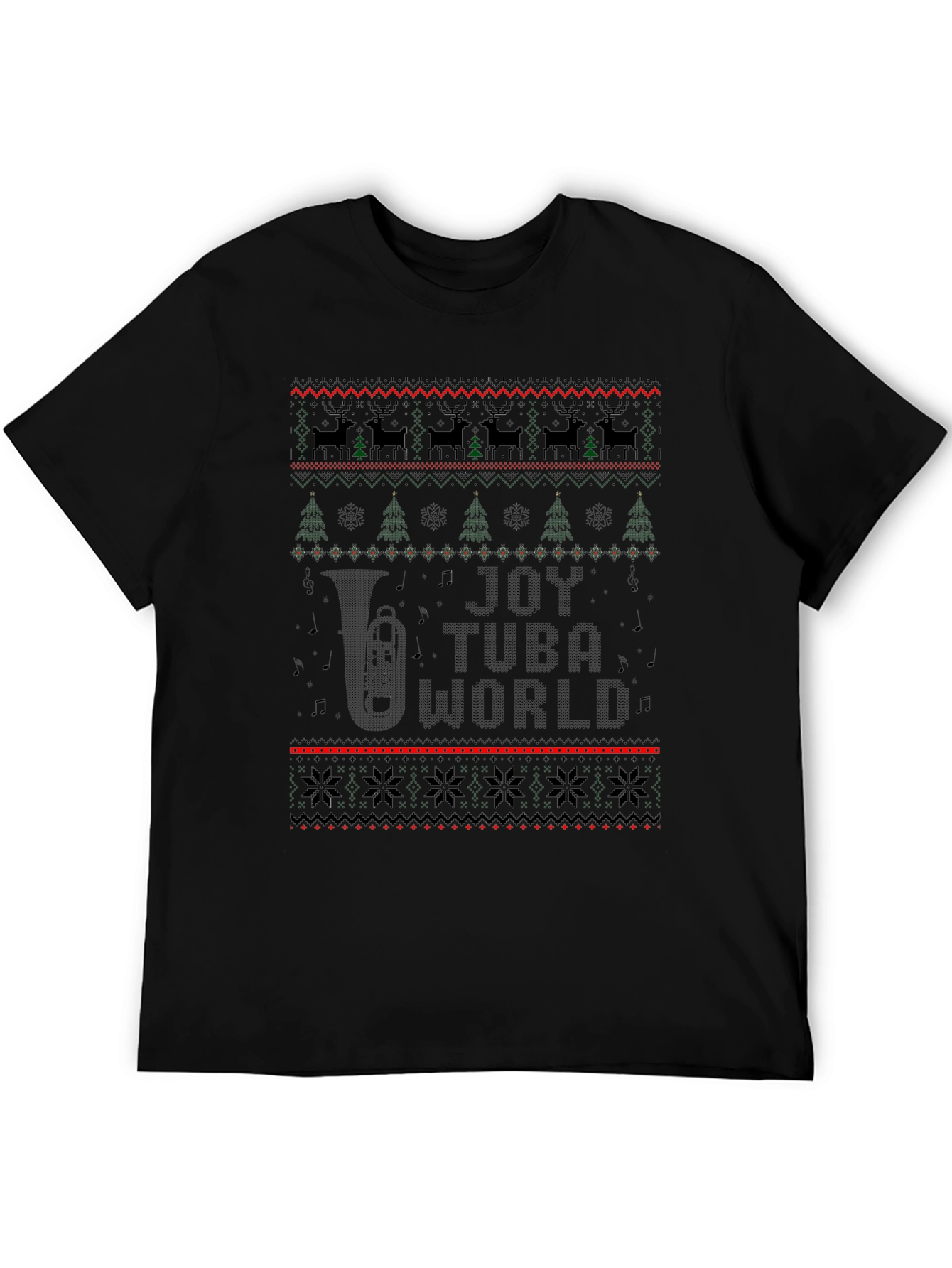 Joy Tuba World Ugly Christmas Sweater T-Shirt