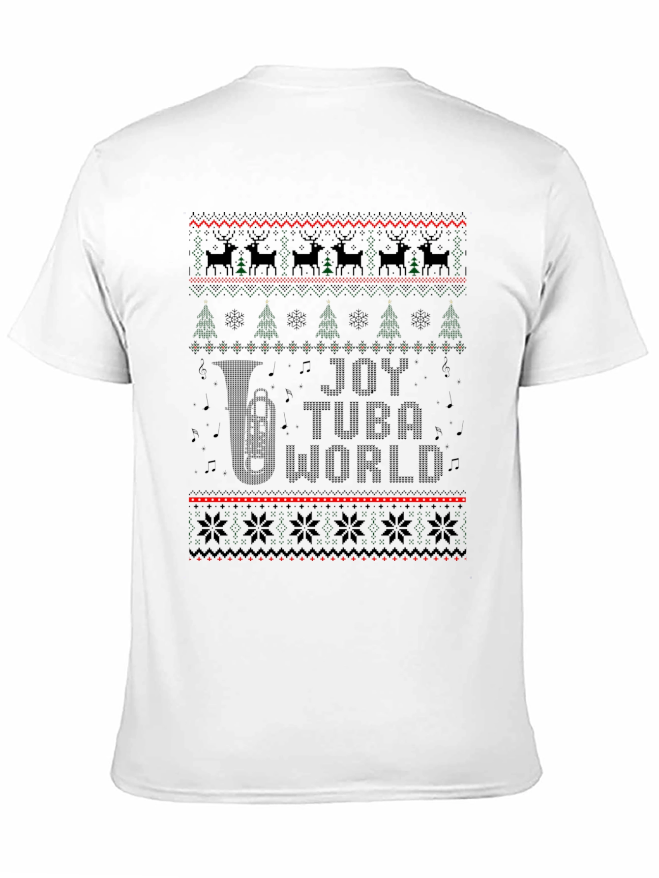 Joy Tuba World Ugly Christmas Sweater T-Shirt