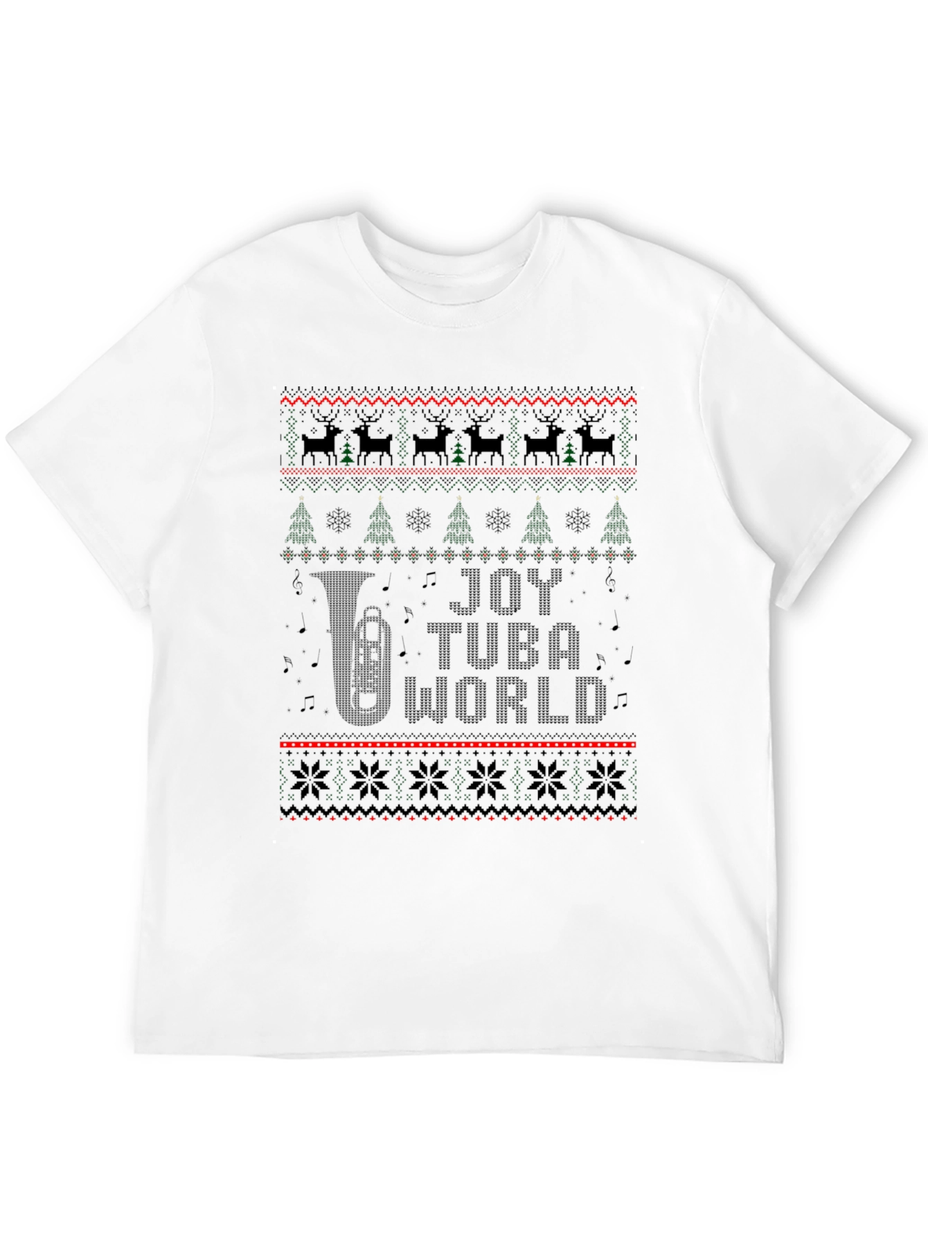 Joy Tuba World Ugly Christmas Sweater T-Shirt