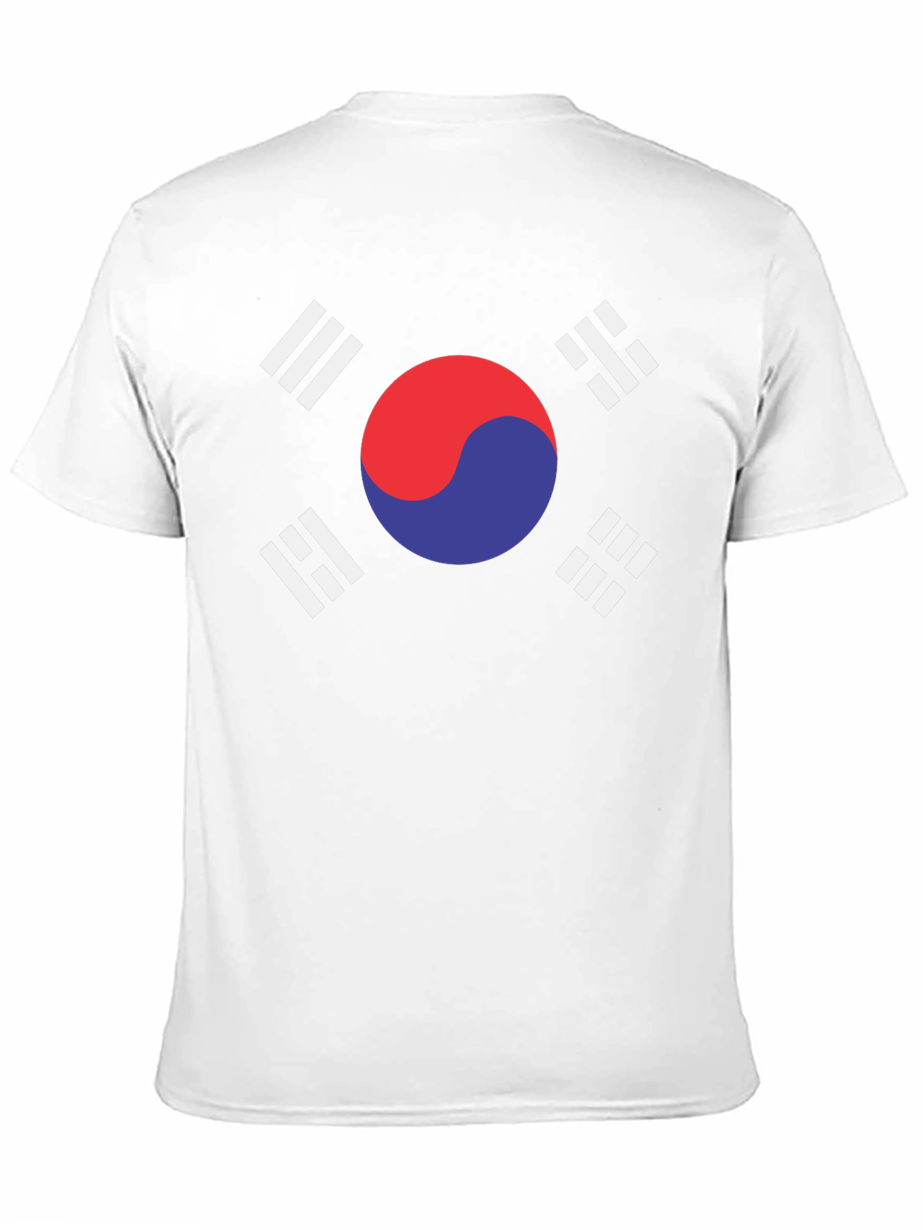 South Korea Flag Graphic T-Shirt - Black