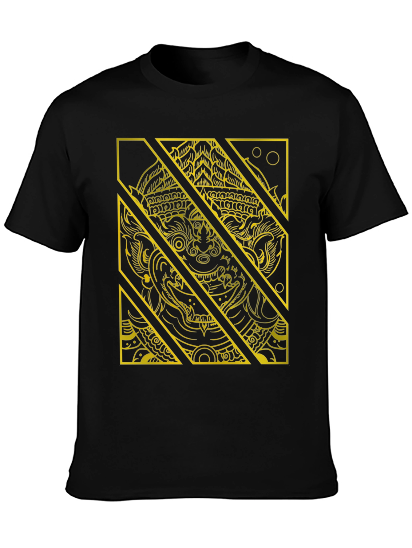 Hanuman Graphic Tee - Striking Black T-Shirt