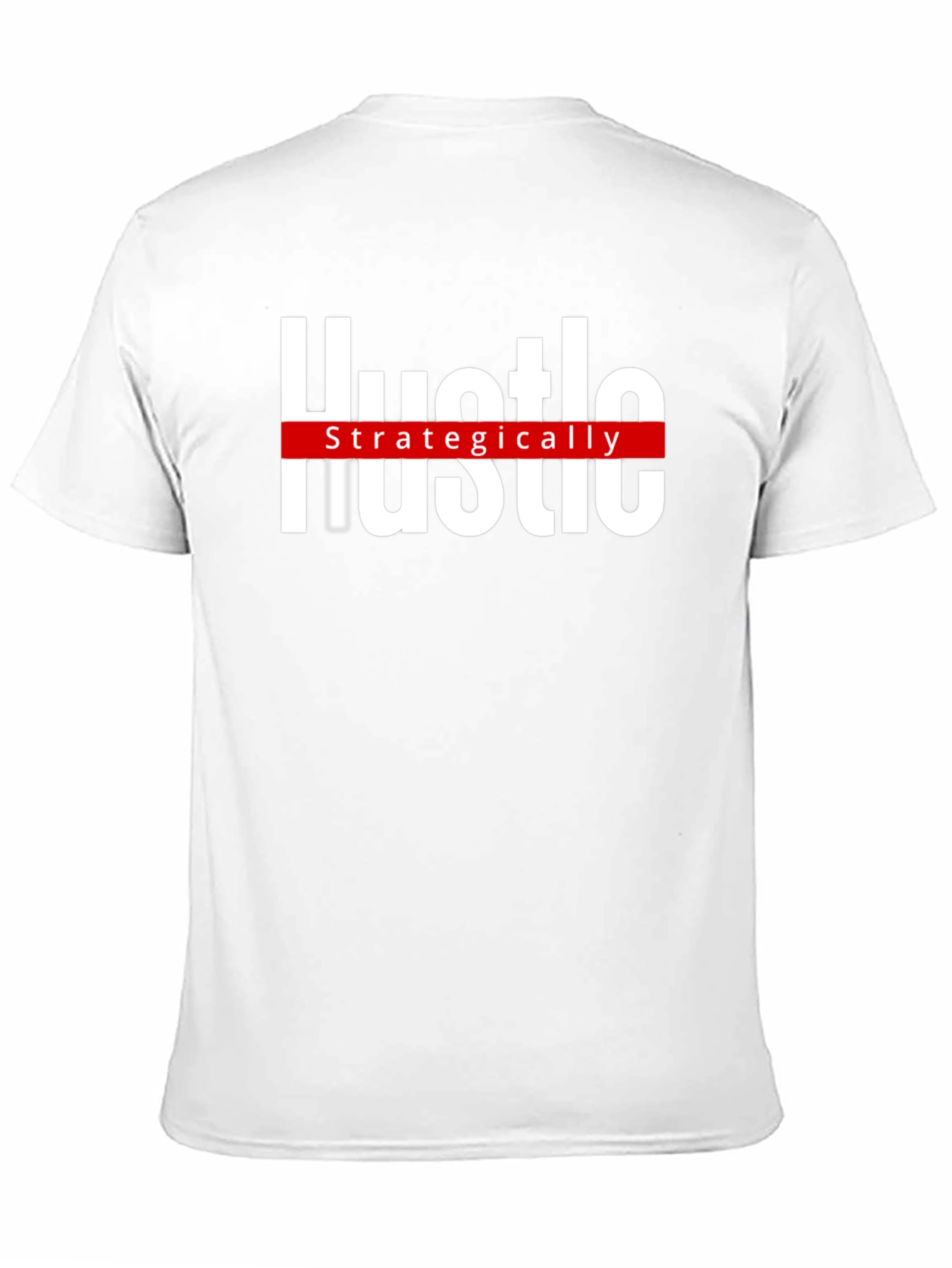 Hustle Strategically Black Graphic Tee