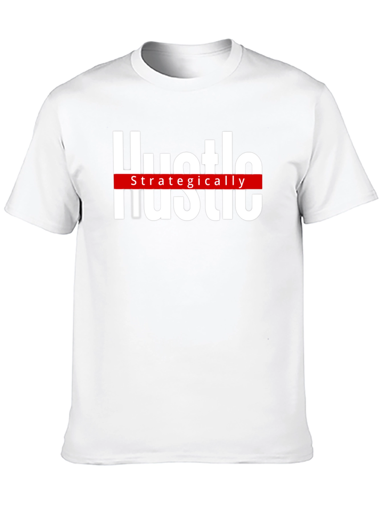 Hustle Strategically Black Graphic Tee