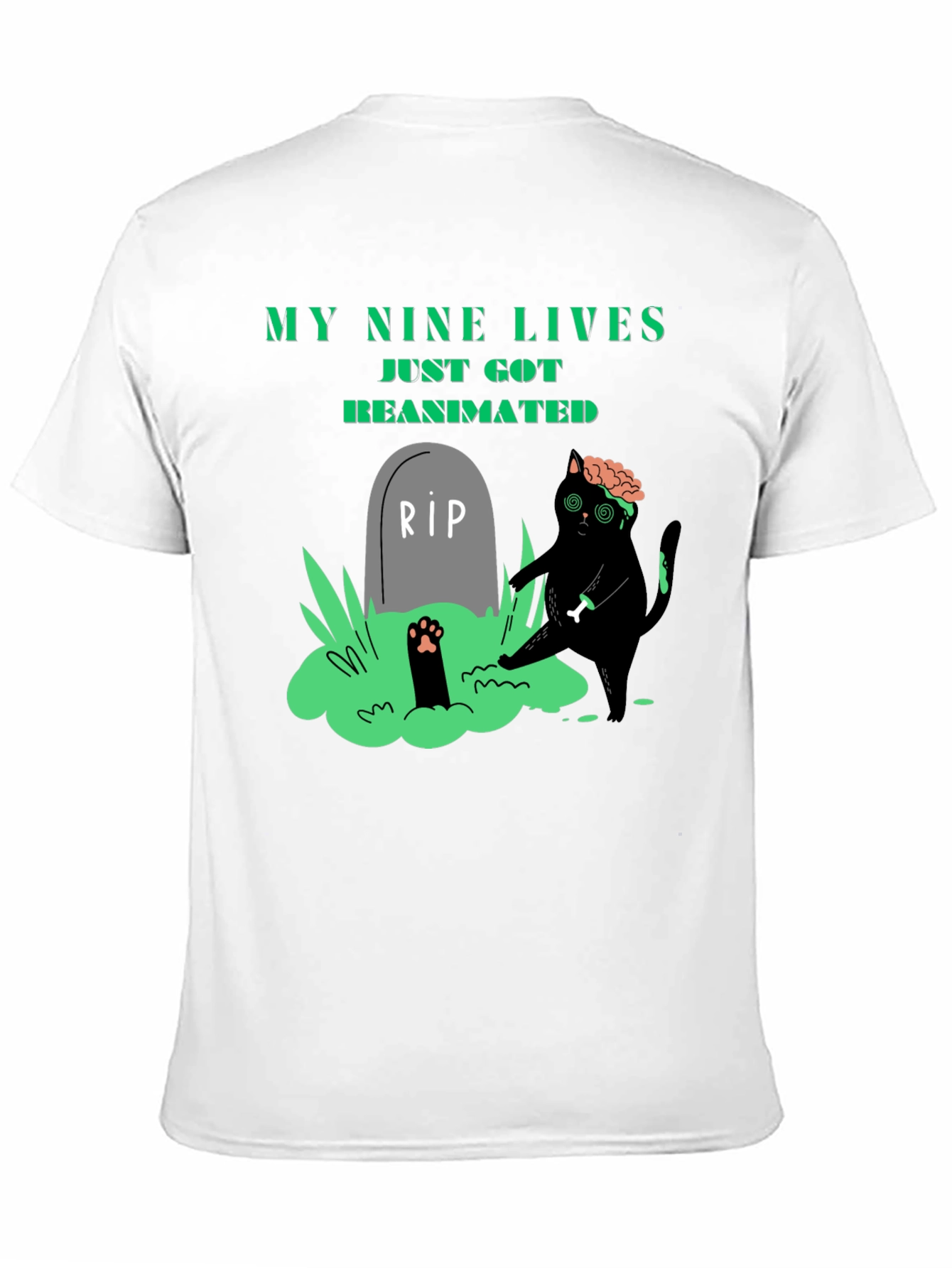 My Nine Lives Reanimated Zombie Cat T-Shirt
