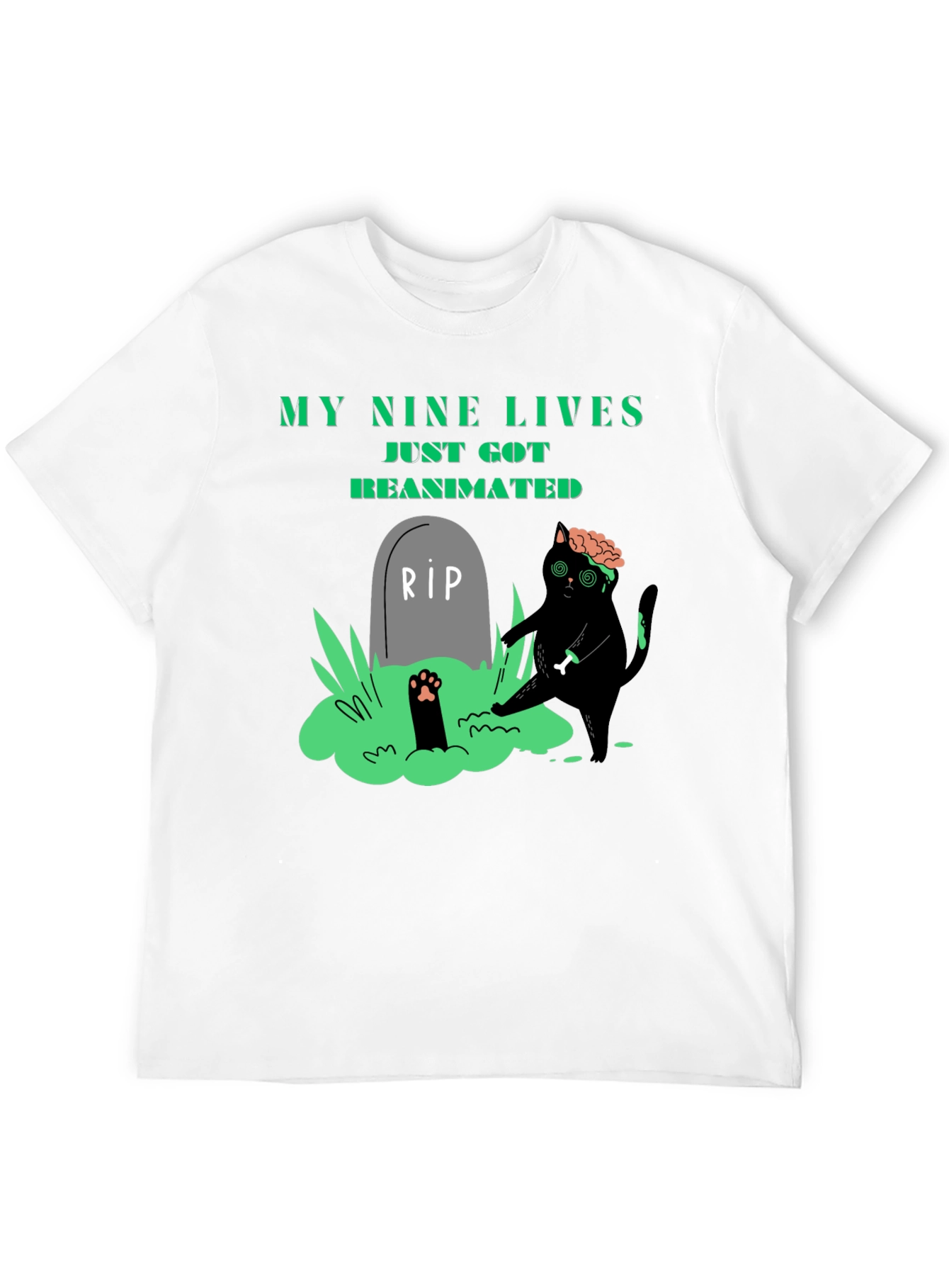 My Nine Lives Reanimated Zombie Cat T-Shirt