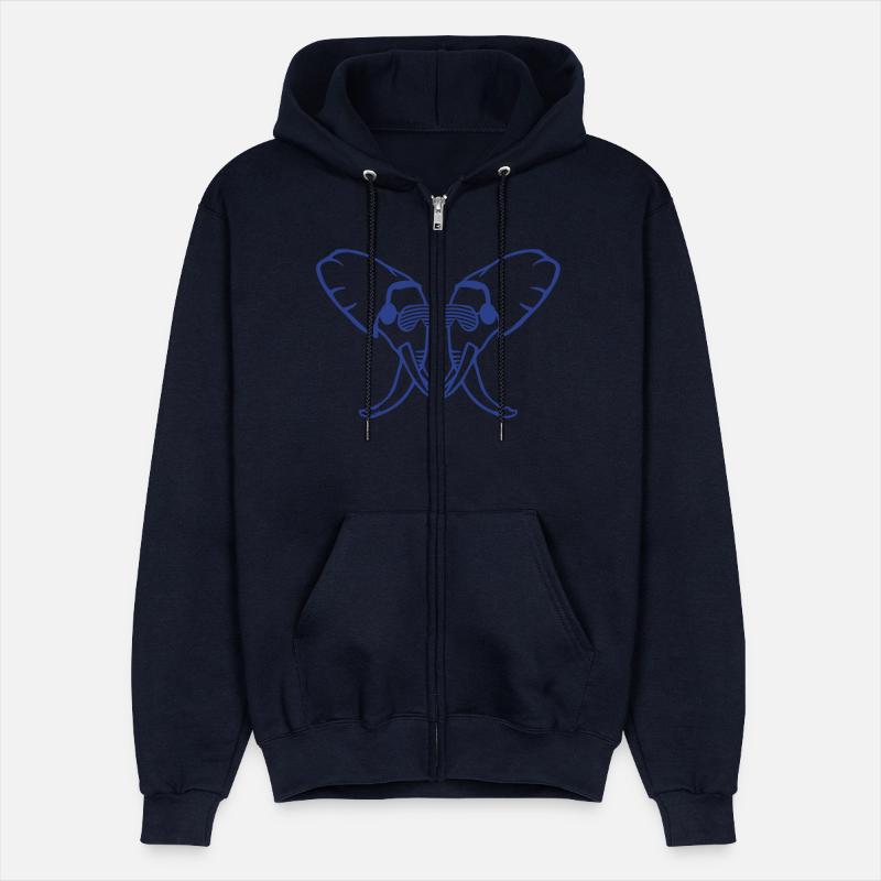 2 DJ Elephant Heads Sunglasses Face Team Friends