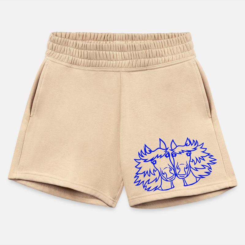 2 horses Team Pony Foal Couple Comic Friends Love