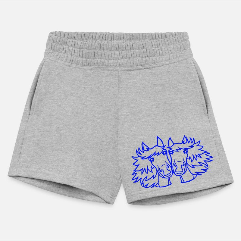 2 horses Team Pony Foal Couple Comic Friends Love