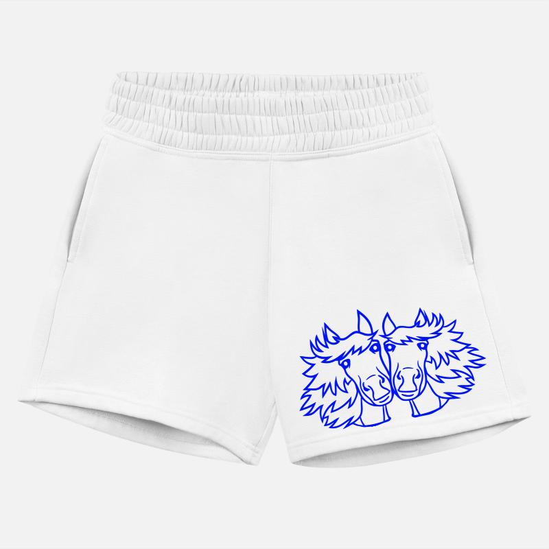 2 horses Team Pony Foal Couple Comic Friends Love