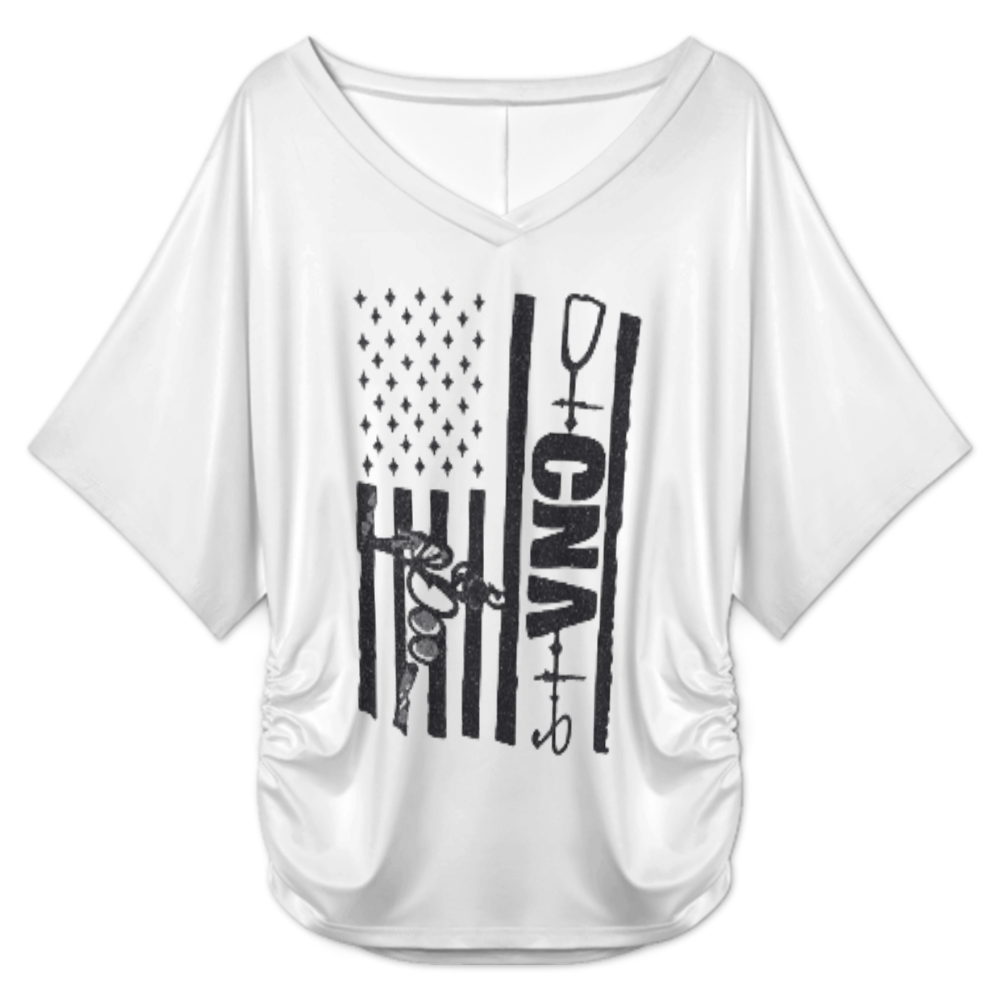 CNA American Flag Nurse Graphic T-Shirt – Healthcare Pride Tee(z1085)