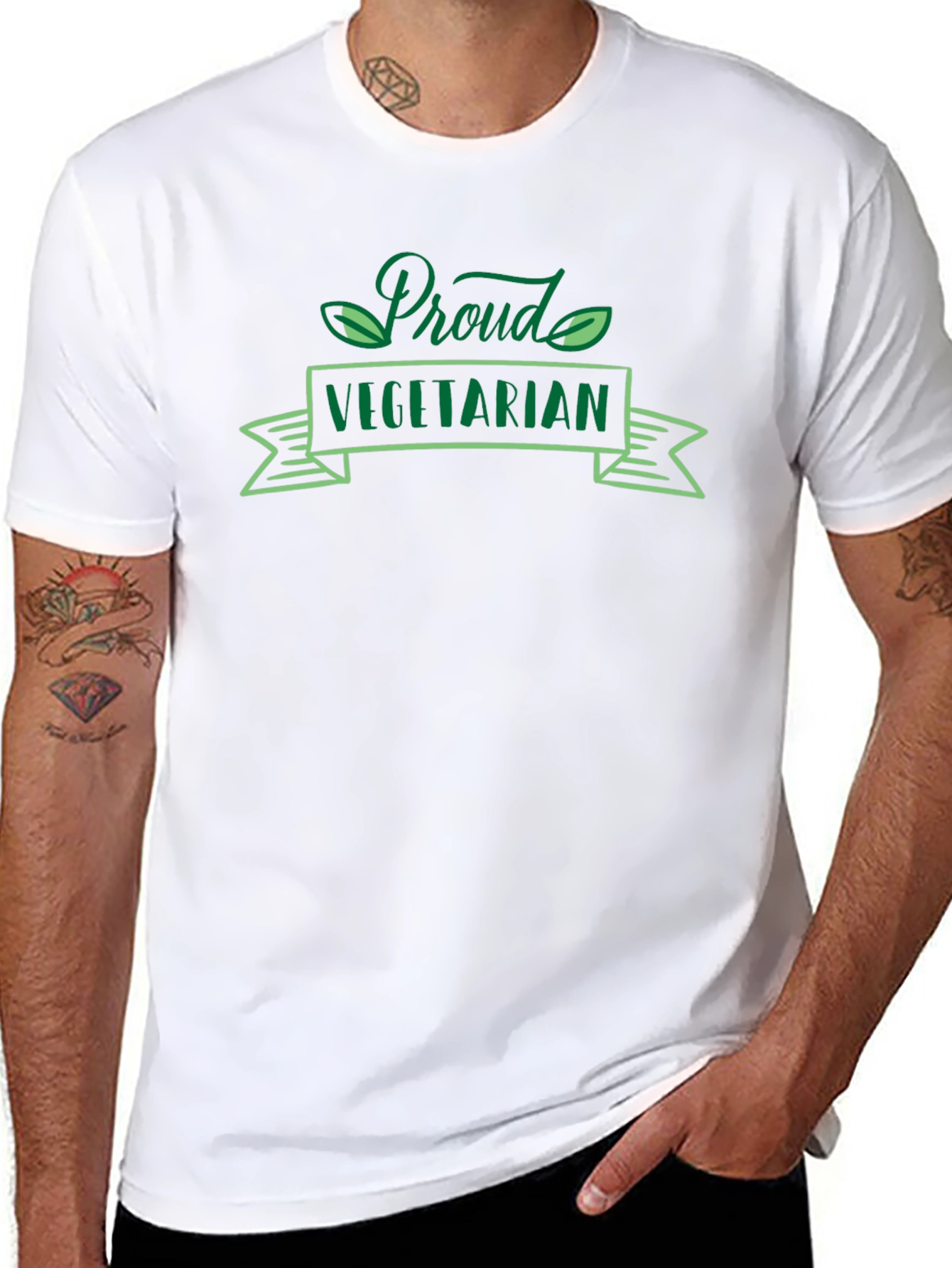 Proud Vegetarian Graphic T-Shirt