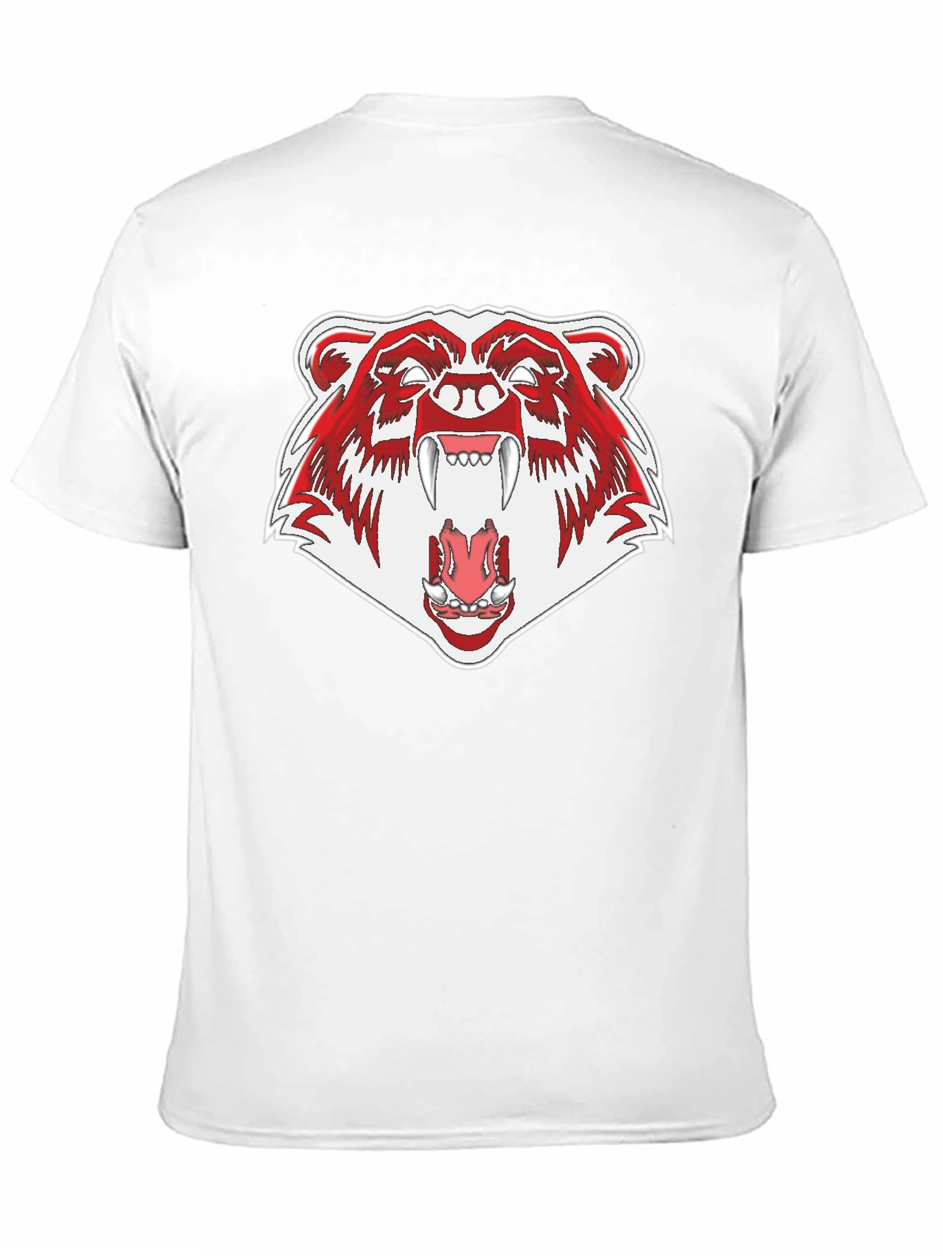 Ferocious Bear Graphic Tee - Black Cotton T-Shirt