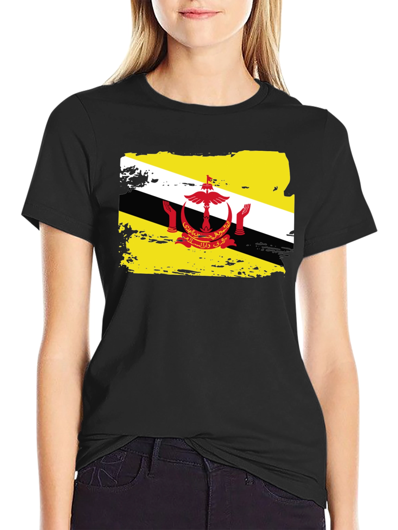 Brunei Flag T-Shirt - Distressed Graphic Tee