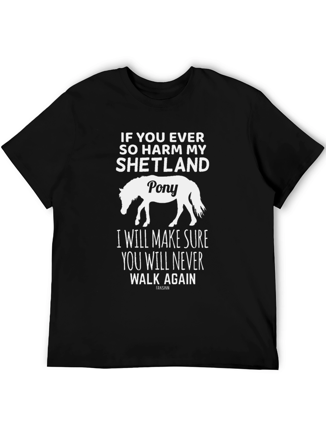 Shetland Pony T-Shirt - Warning Graphic Tee