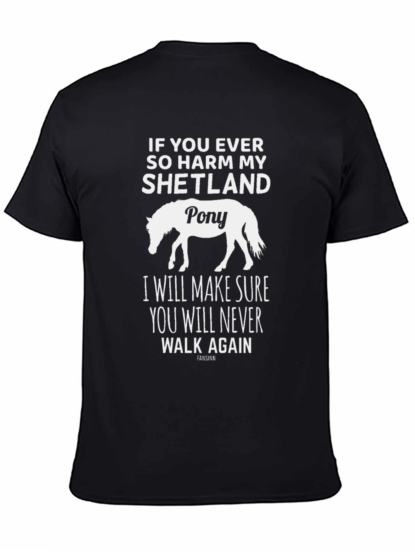 Shetland Pony T-Shirt - Warning Graphic Tee