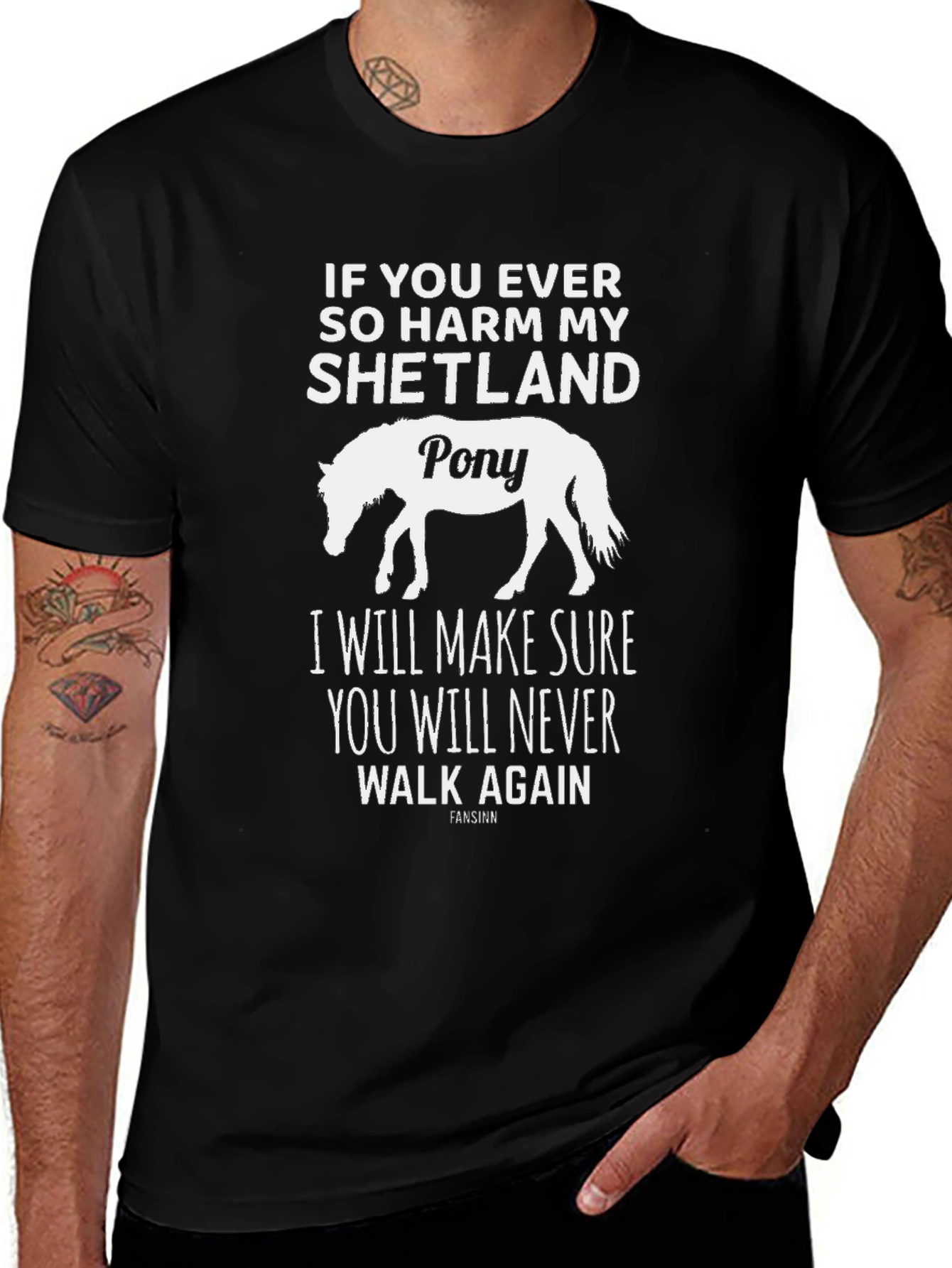 Shetland Pony T-Shirt - Warning Graphic Tee