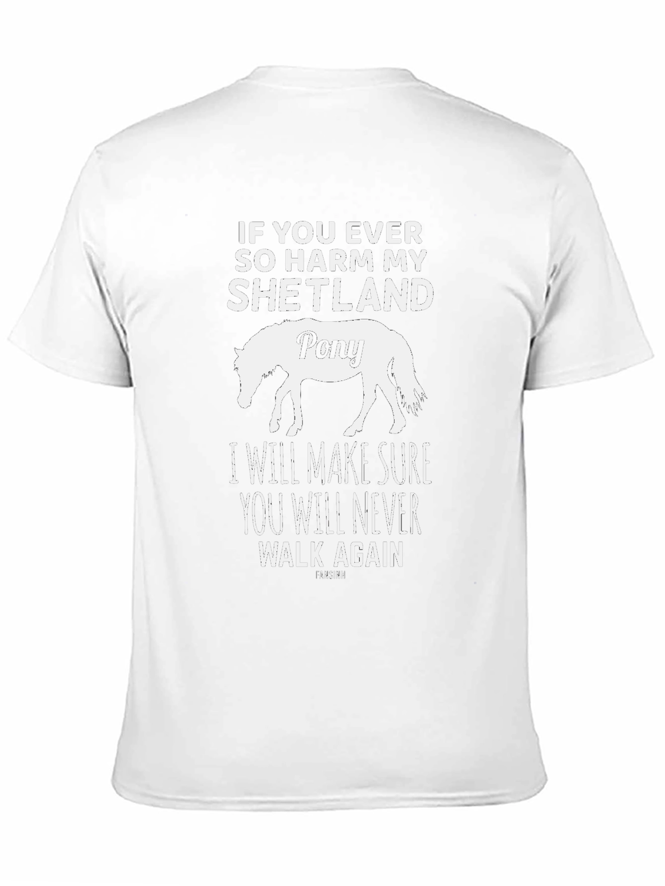 Shetland Pony T-Shirt - Warning Graphic Tee