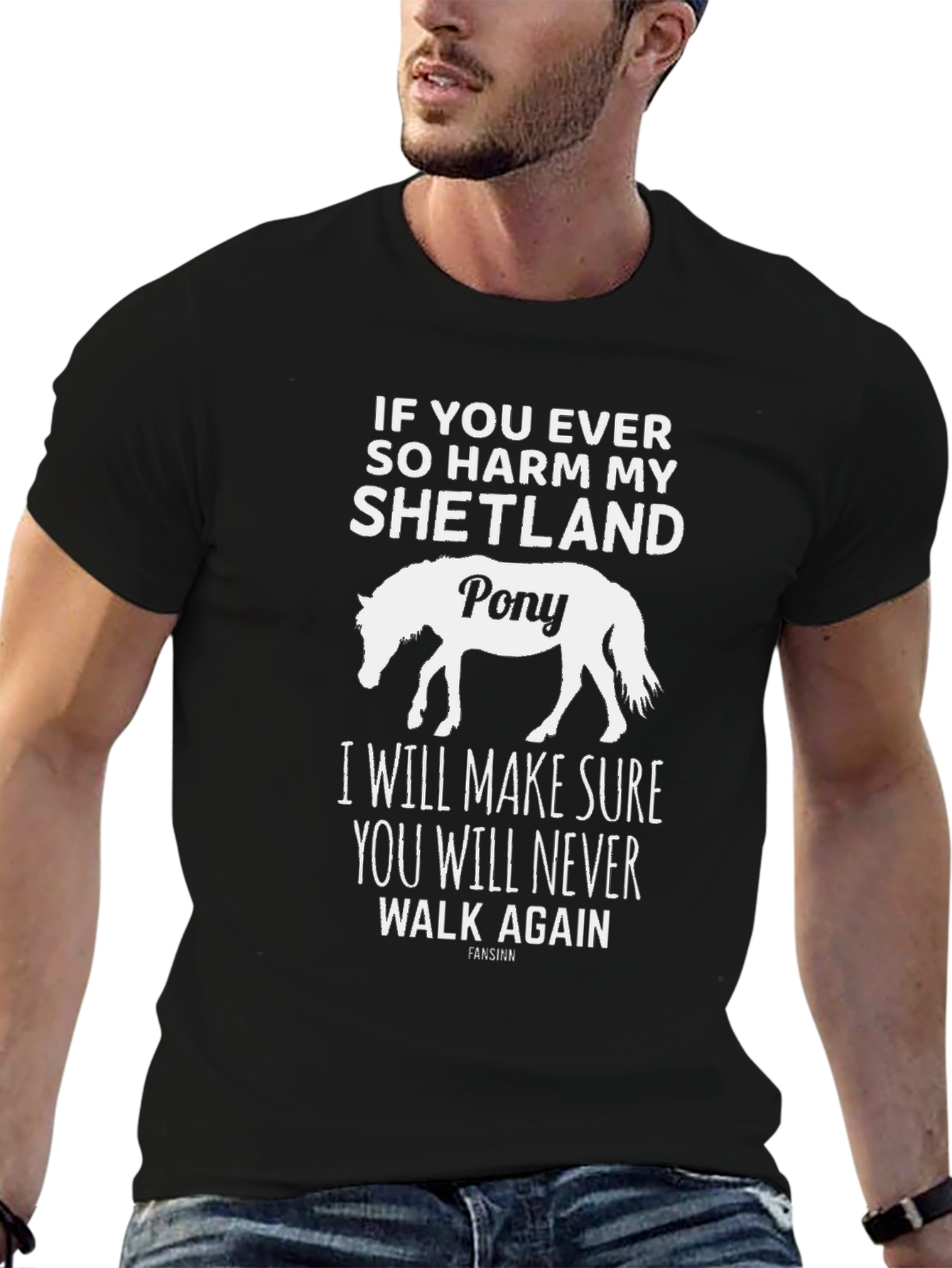 Shetland Pony T-Shirt - Warning Graphic Tee