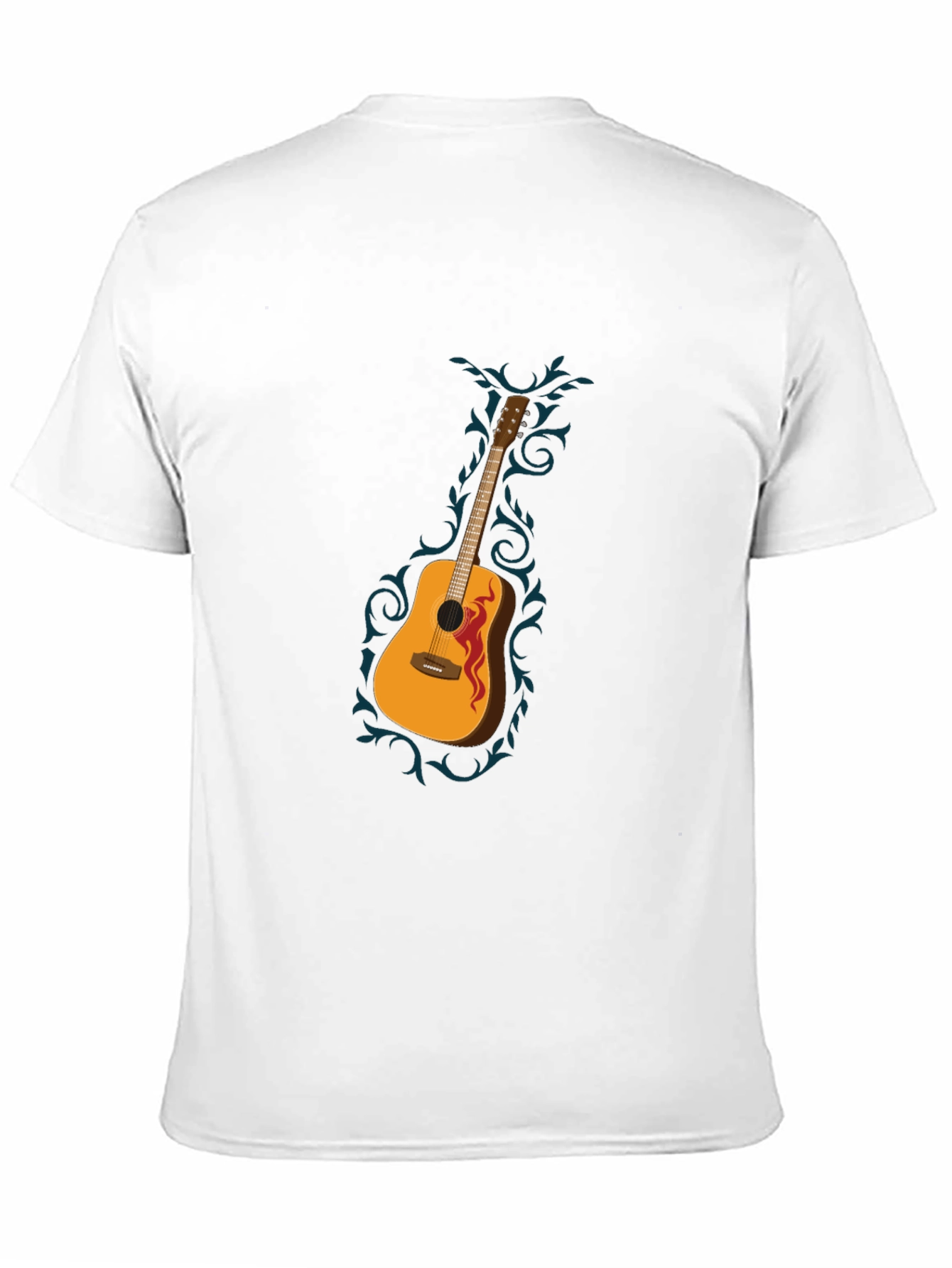 Guitar Graphic Black T-Shirt
