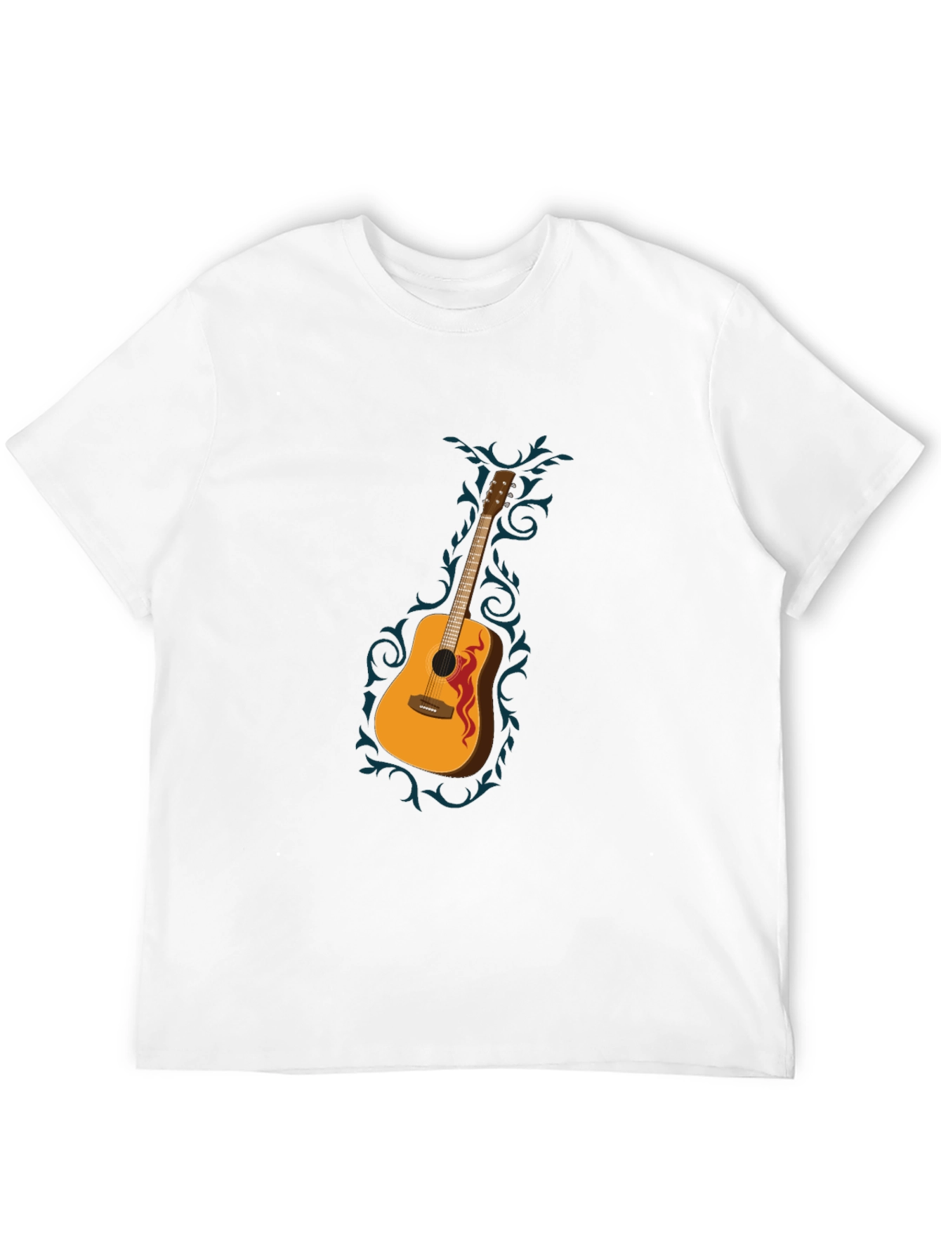 Guitar Graphic Black T-Shirt
