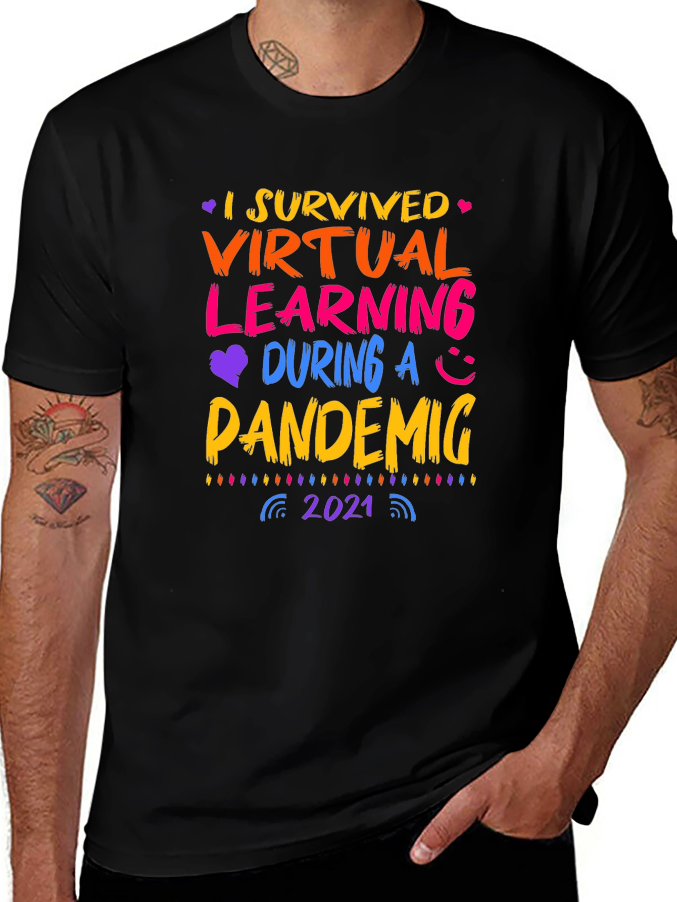 I Survived Virtual Learning Pandemic 2021 T-Shirt