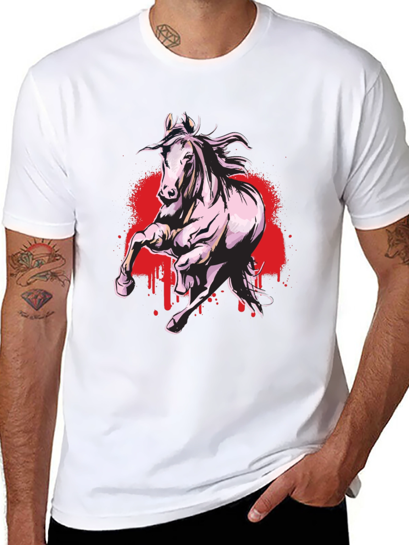 Black Horse Graphic Tee